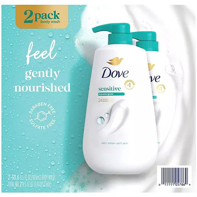 Dove Sensitive Skin Body Wash with Pump