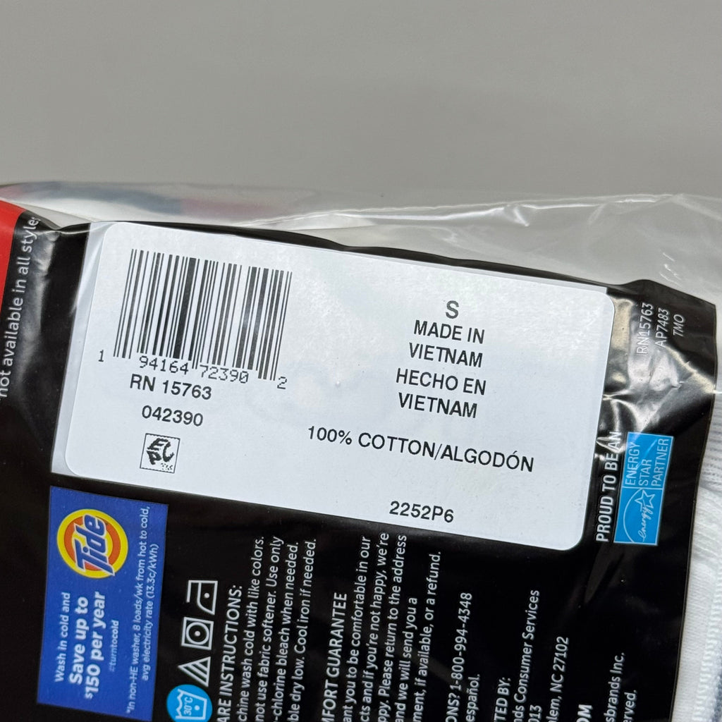 HANES (6 PACK!) Men's Cool Comfort Boxer Briefs Sz S 28-30" White 2252P6