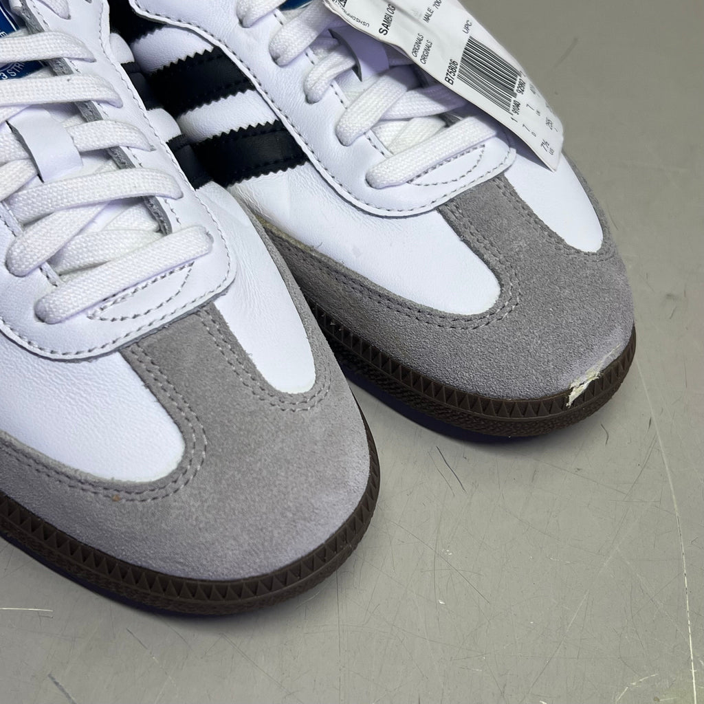 ZA@ ADIDAS Samba OG Sneaker Regular Fit Men's Sz 7.5 Black/White/Grey B75806 (As-is)