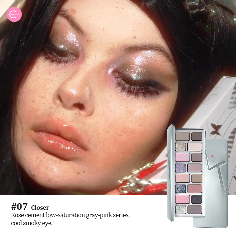 CHEERYEP (QIANYAN) 16-Color Natural Star Eye Shadow Palette - 07#Closer