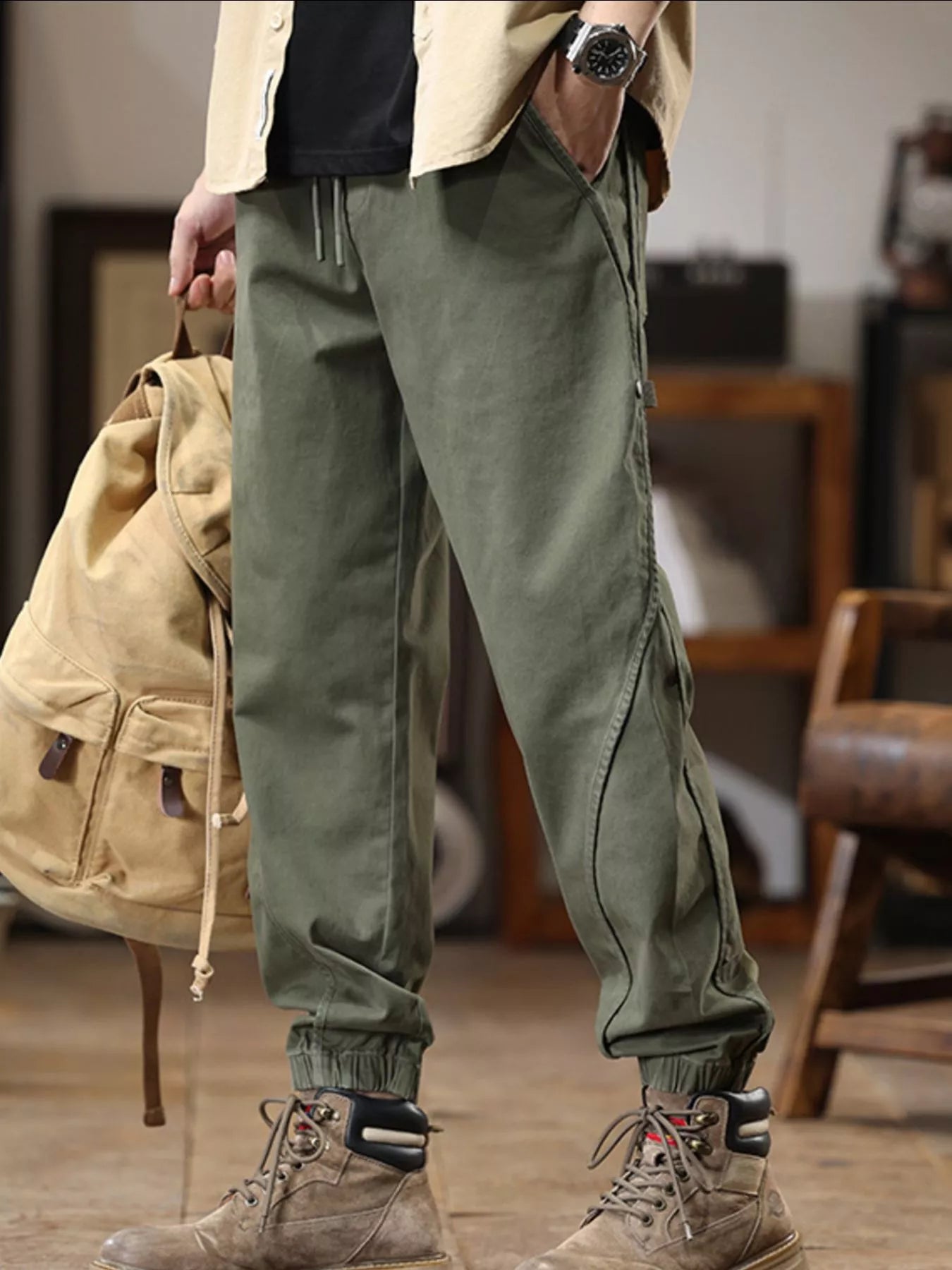 Men's Drawstring Jogger Plus Size