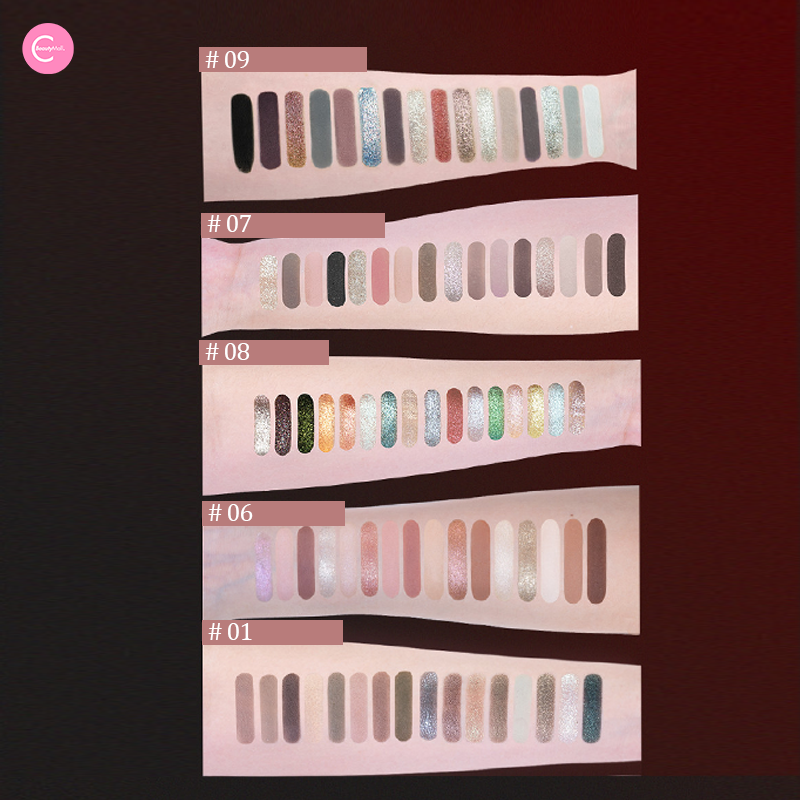 CHEERYEP (QIANYAN) X @freya86_ff  16-Color Natural Star Eye Shadow Palette - 09#Floating Life