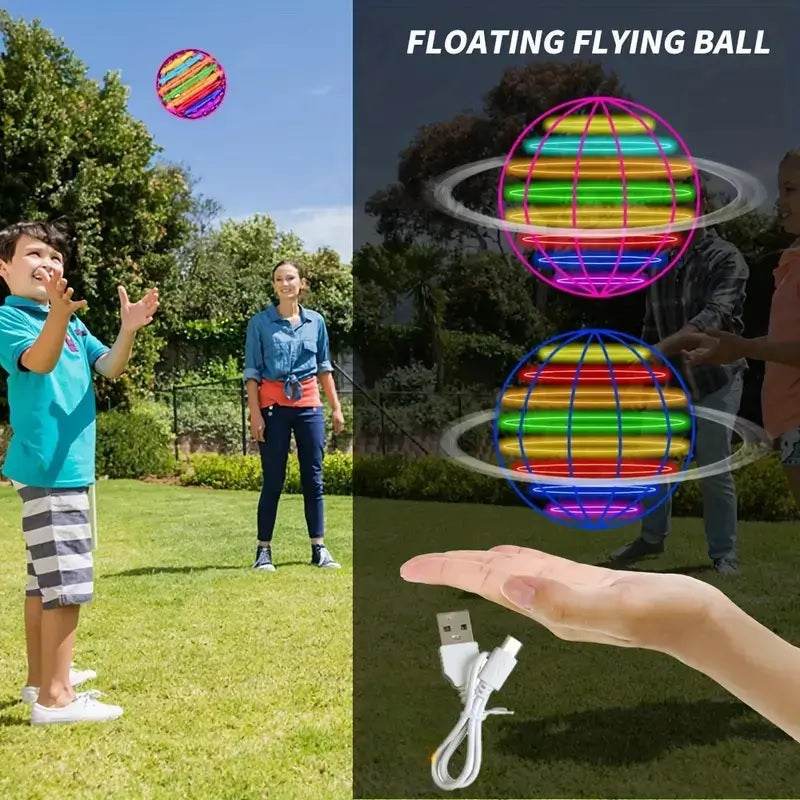 LED Flying Spinner Ball Drone – Magic Hover Toy Gift for Kids