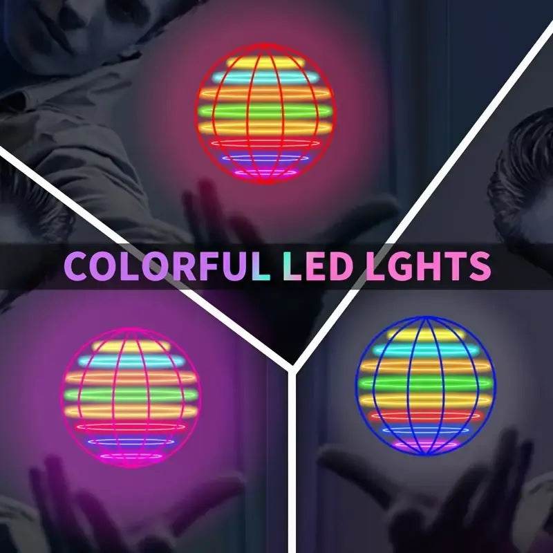 LED Flying Spinner Ball Drone – Magic Hover Toy Gift for Kids
