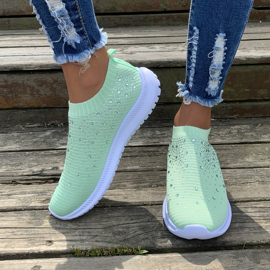Women's Color block Mesh Platform Breathable Sneakers