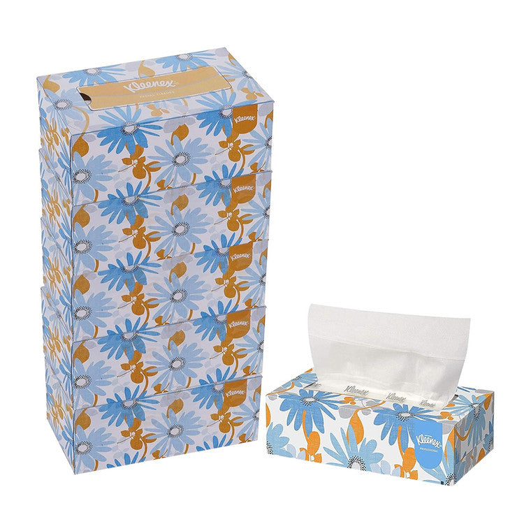 Kleenex Trusted Care Facial Tissues Flat Box 2 Ply
