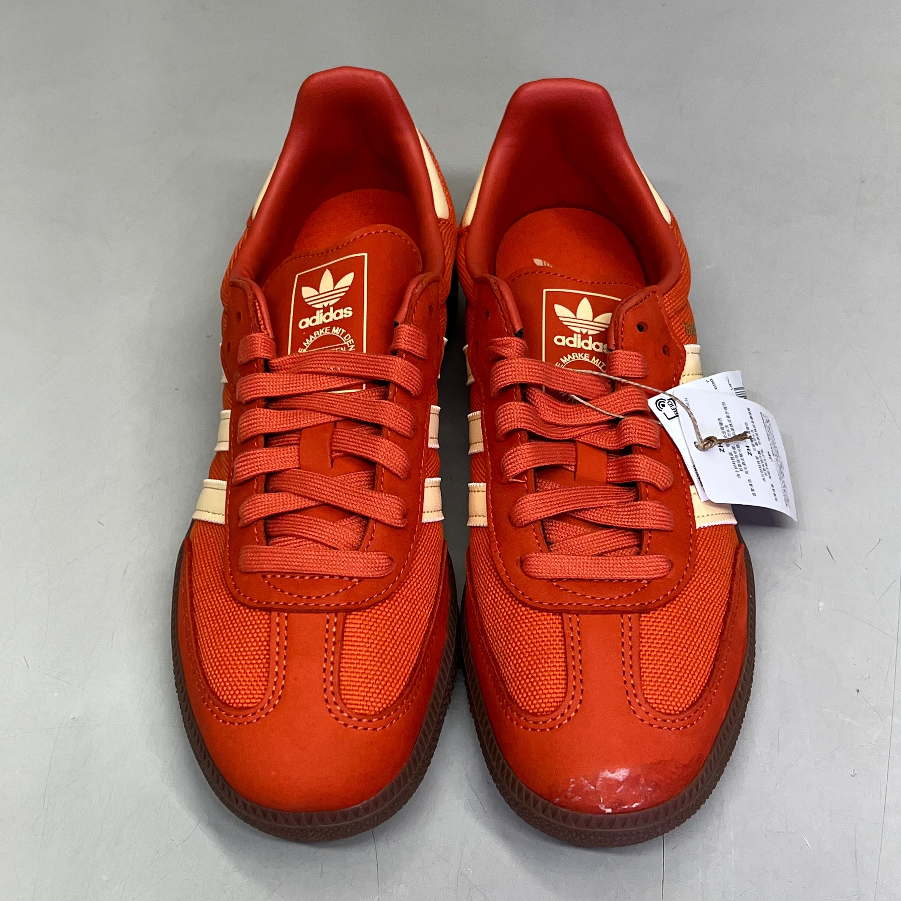 ZA@ ADIDAS Samba OG Soccer Inspired Sneaker Men's Sz 7.5 Collegiate Orange ID1453