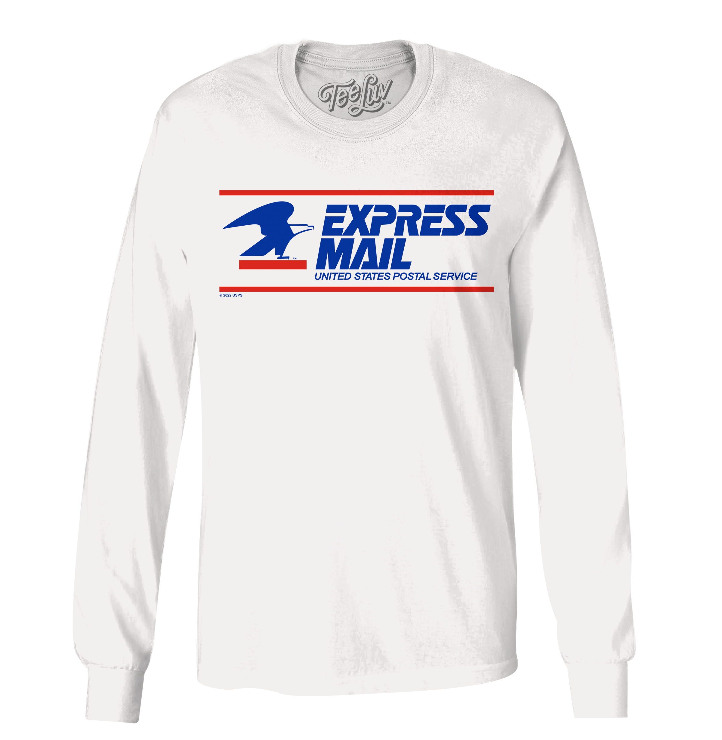 USPS Express Mail Long Sleeve T-Shirt - White