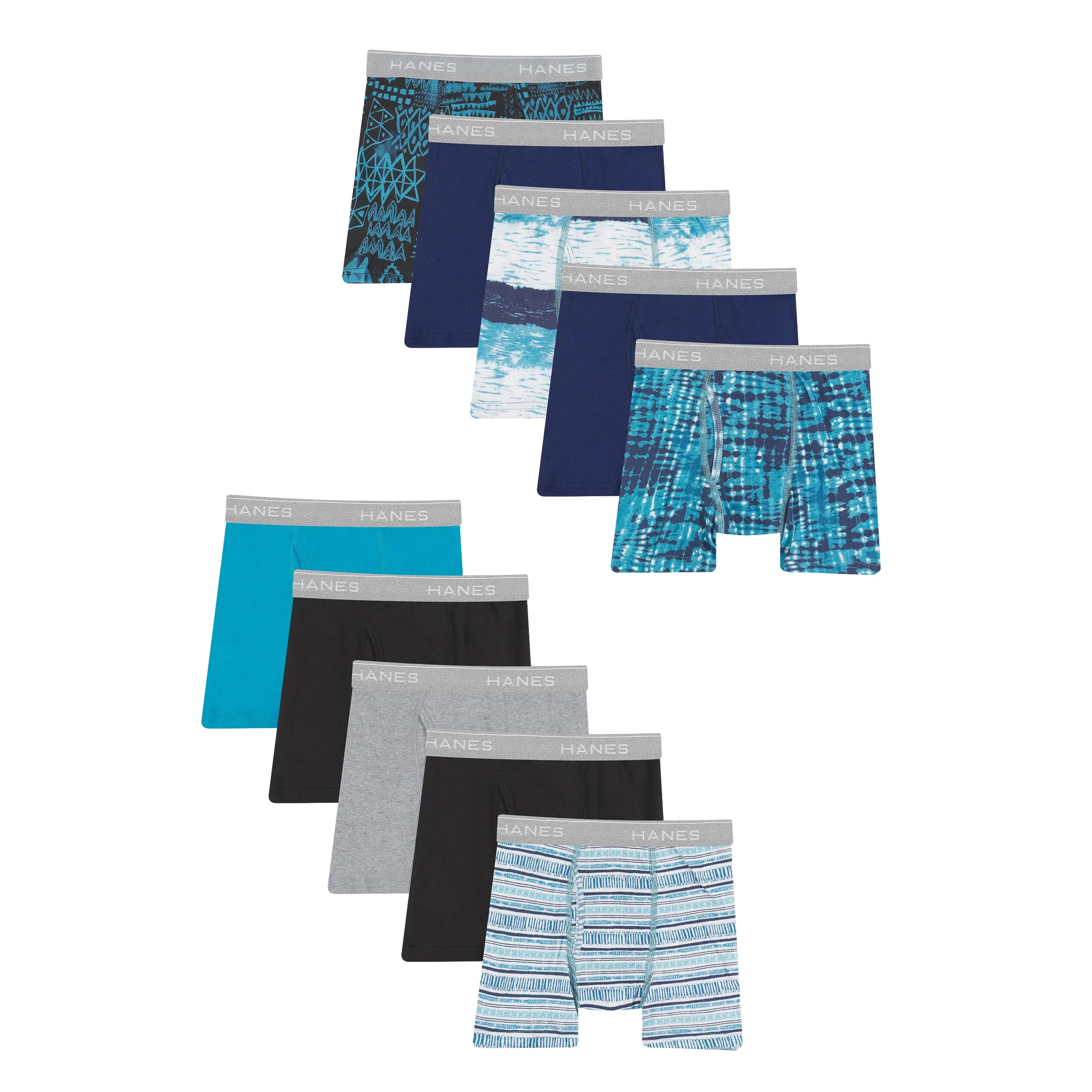 Hanes boys And Toddler Underwear, Comfort Flex and Comfortsoft Boxer Briefs, Multiple Packs Available pack of 10 2T-X-Large Days of Week Assorted - 7 Pack - # BOAA121410002