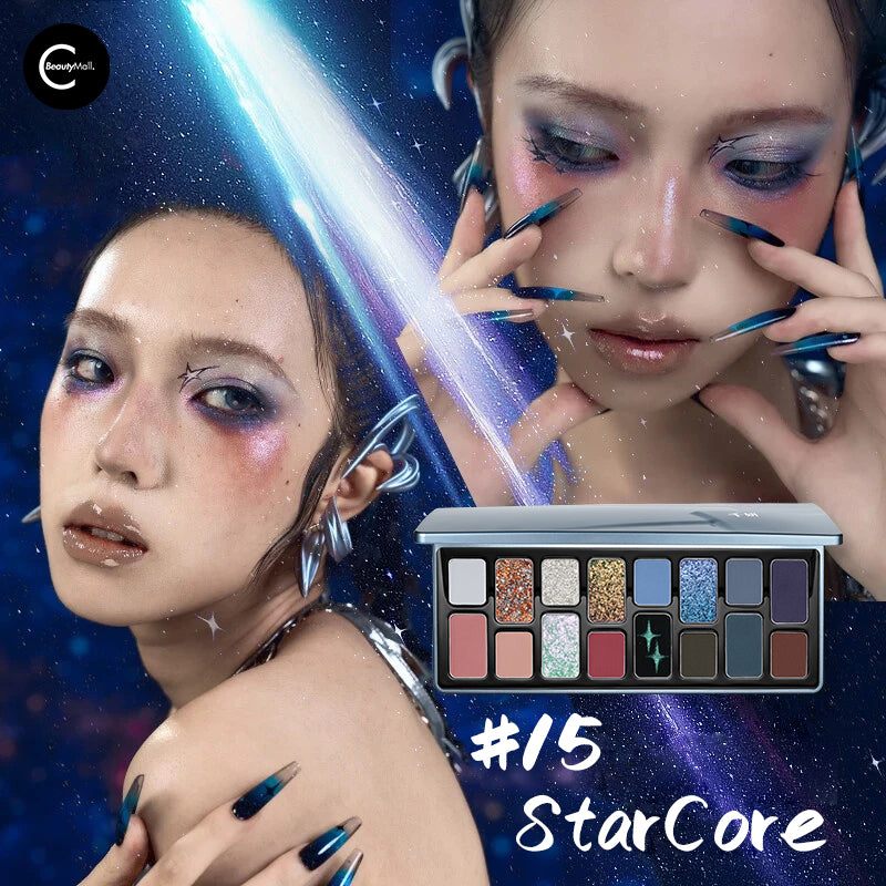 CHEERYEP (QIANYAN) x @freya86_ff 16-Color Natural Star Eye Shadow Palette - #15Starcore