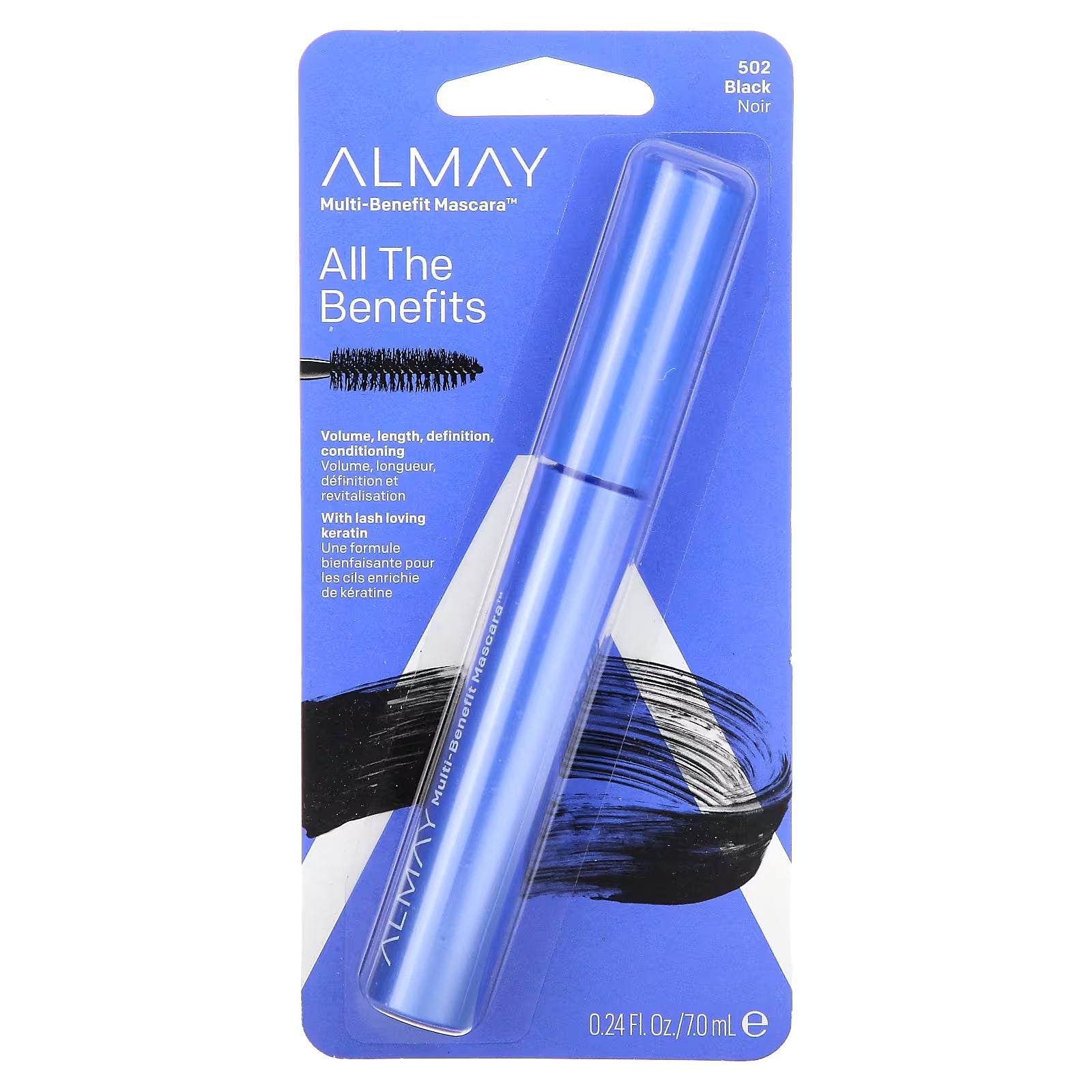 Almay One Coat Mascara Multi-Benefit Black 502 0.24 oz