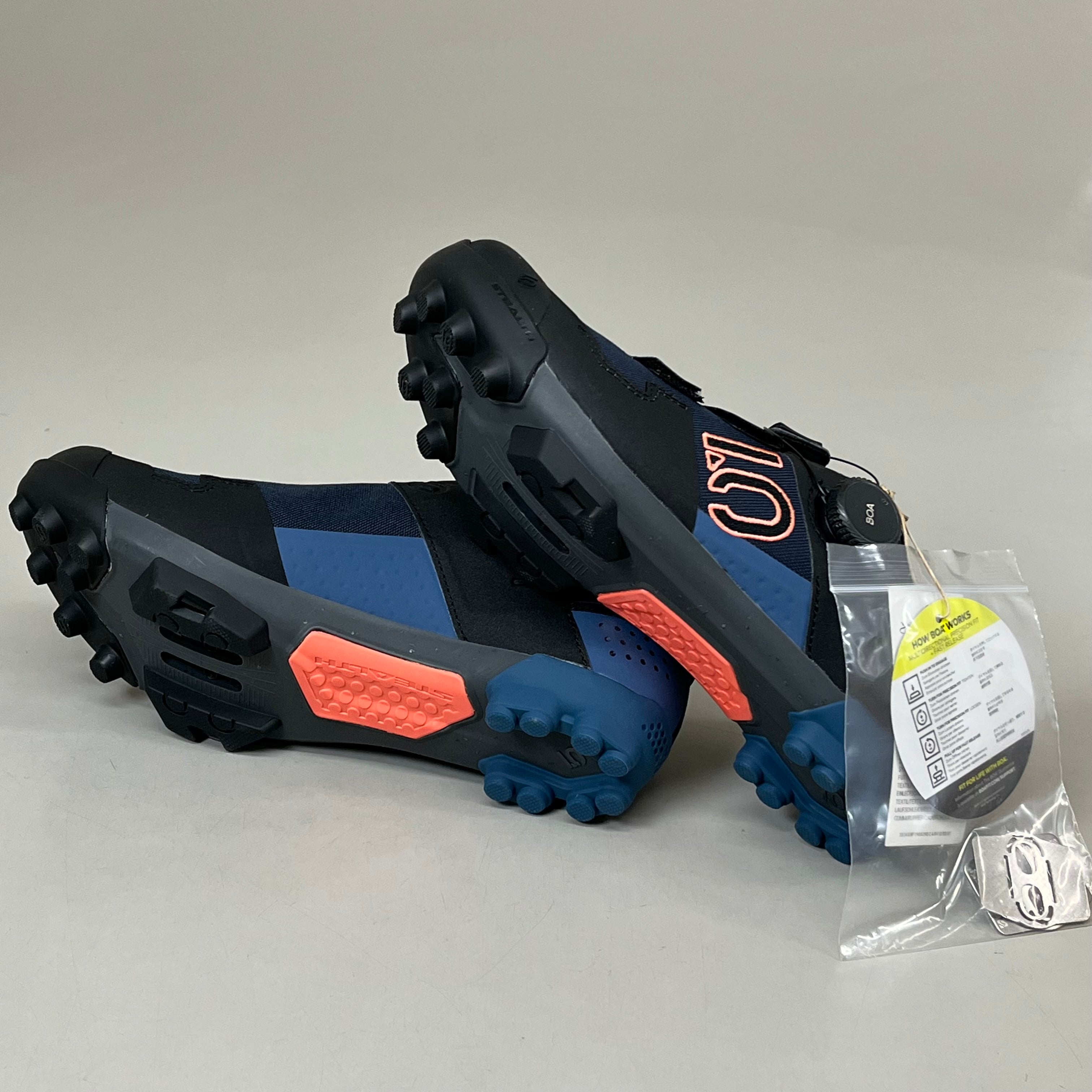 ADIDAS Five Ten Kestrel BOA Mountain Biking Shoes Womens Sz 7 Black/Blue HQ6031