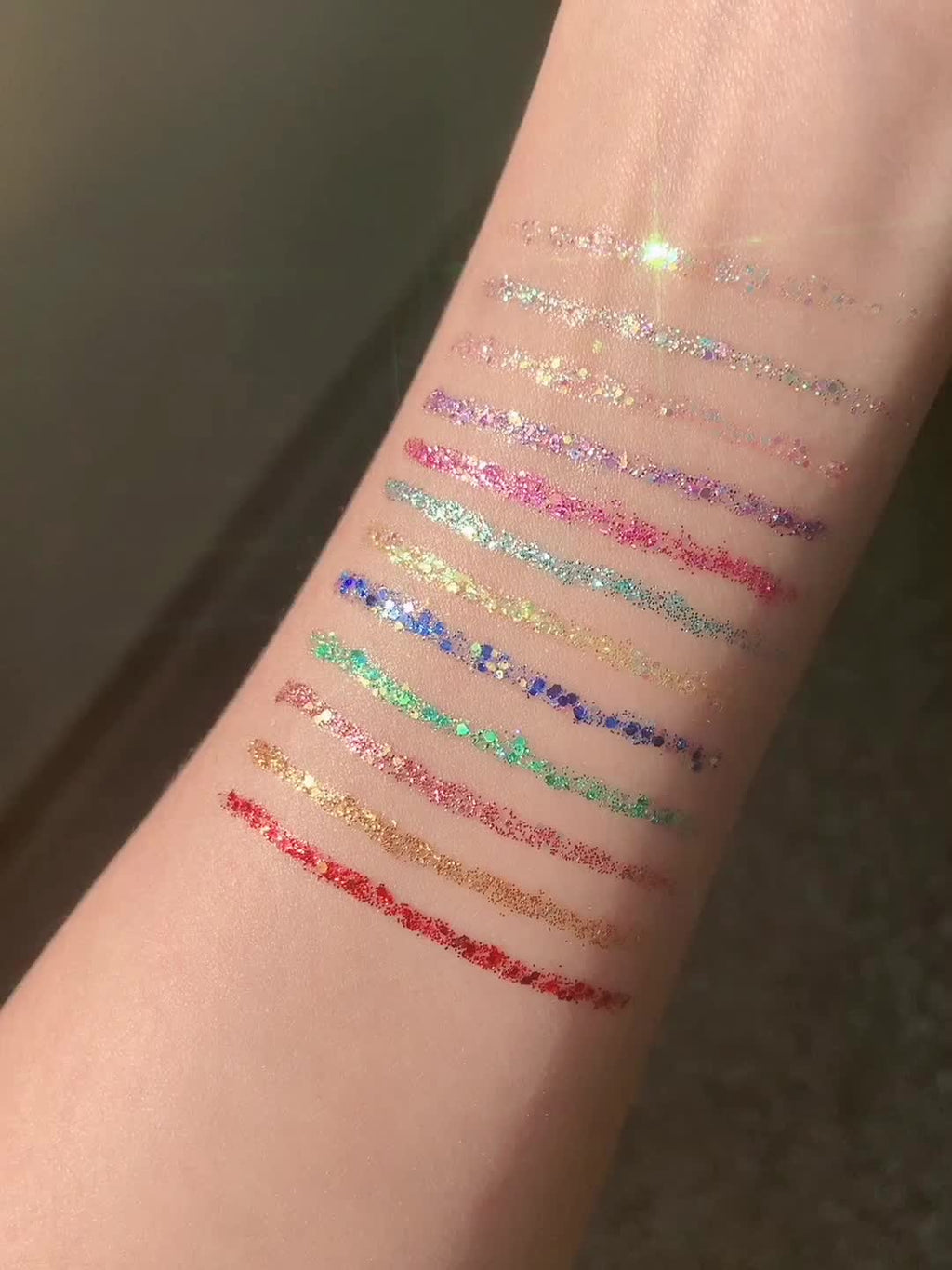 HANDAIYAN Symphony Eyeliner Eye Shadow Dream Shiny Eyeliner Jelly Bright Sequin Eyeliner Eye Shadow