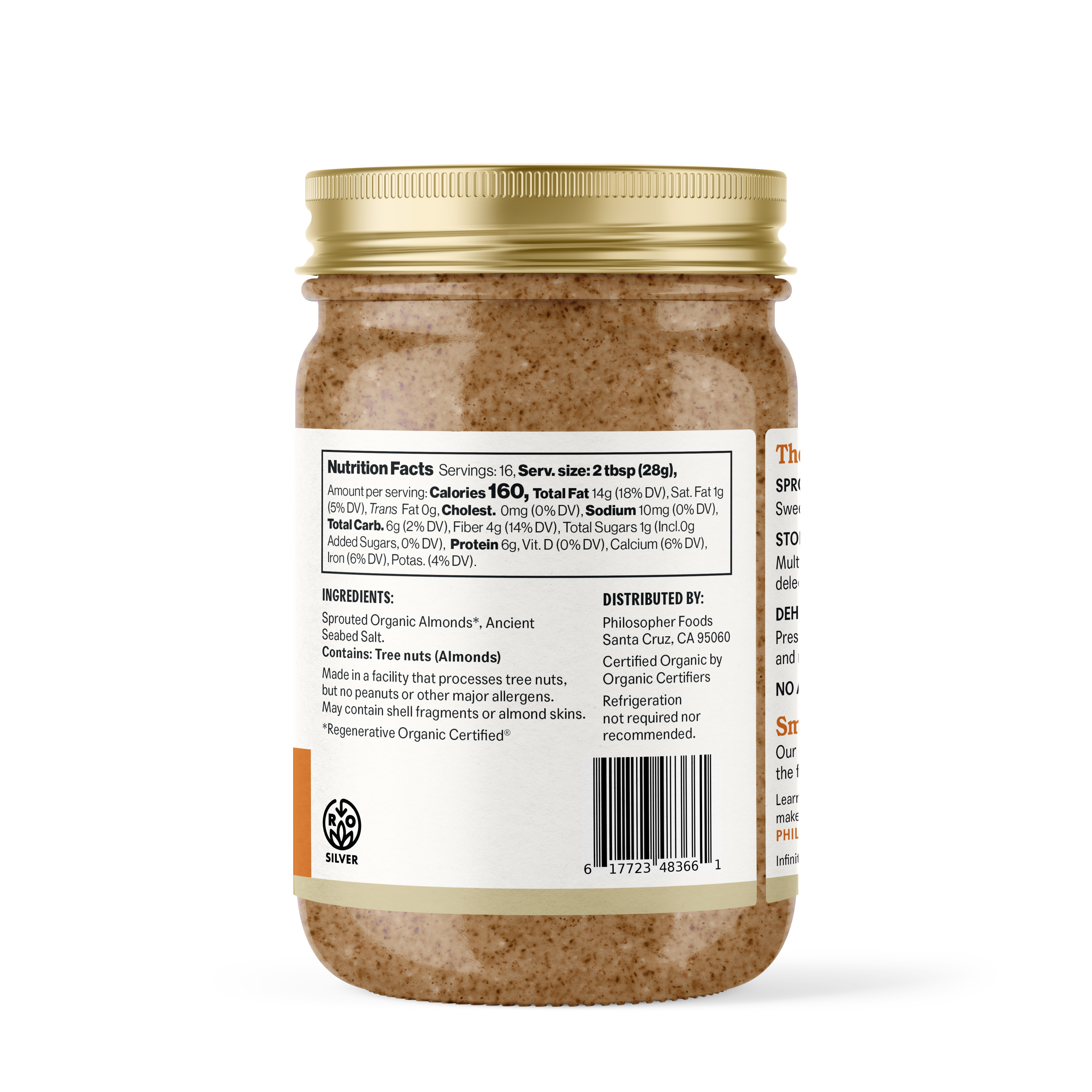 Naked Crunchy Sprouted Almond Butter