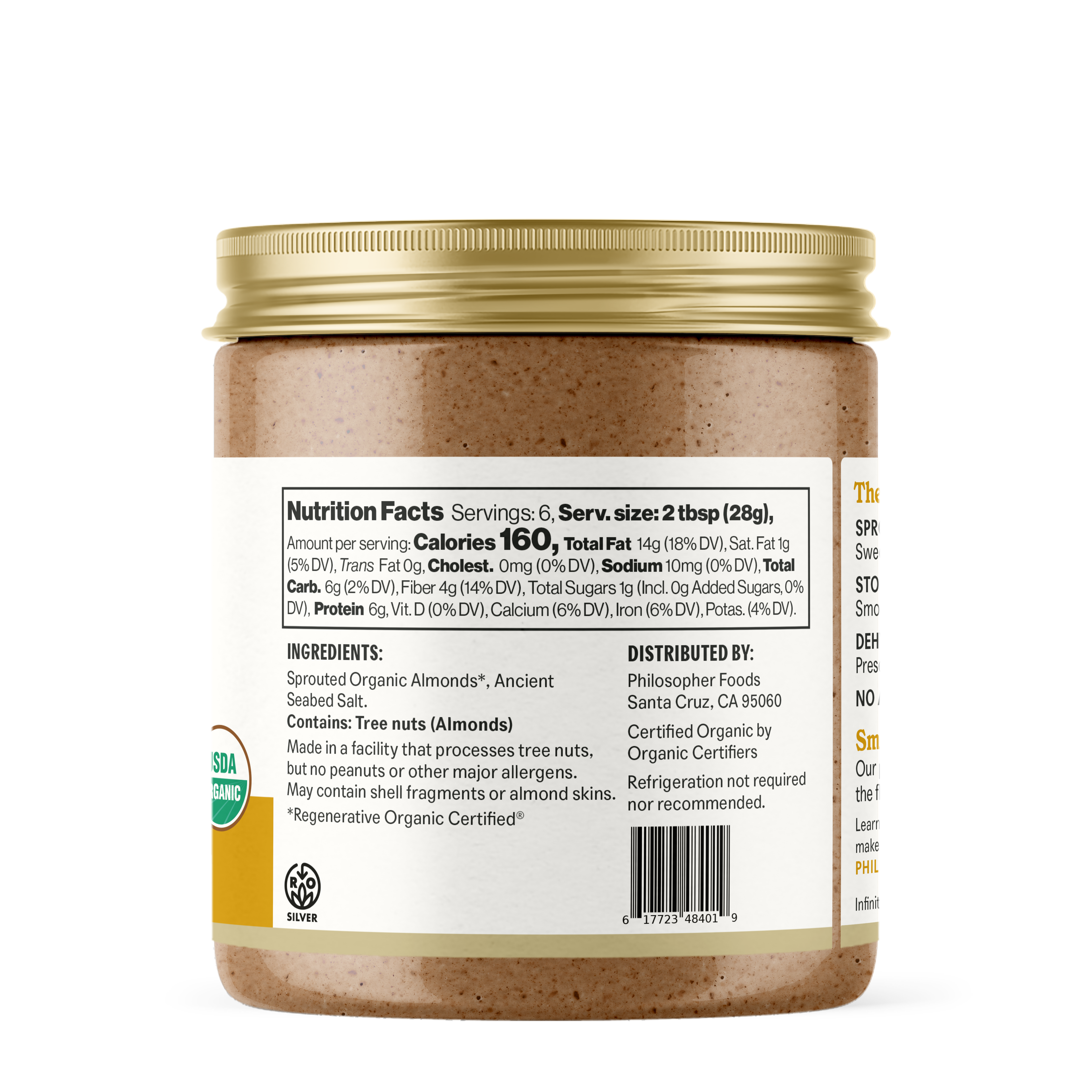 Naked Creamy Sprouted Almond Butter