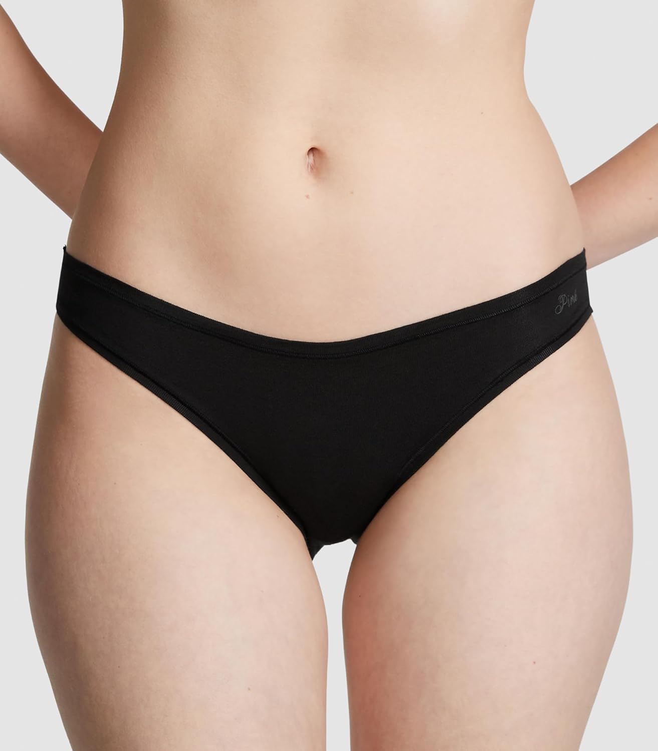 Victoria's Secret PINK Women's Cotton Bikini Underwear, Moderate Coverage Panties for Women, Multi Pack (XS-XXL)