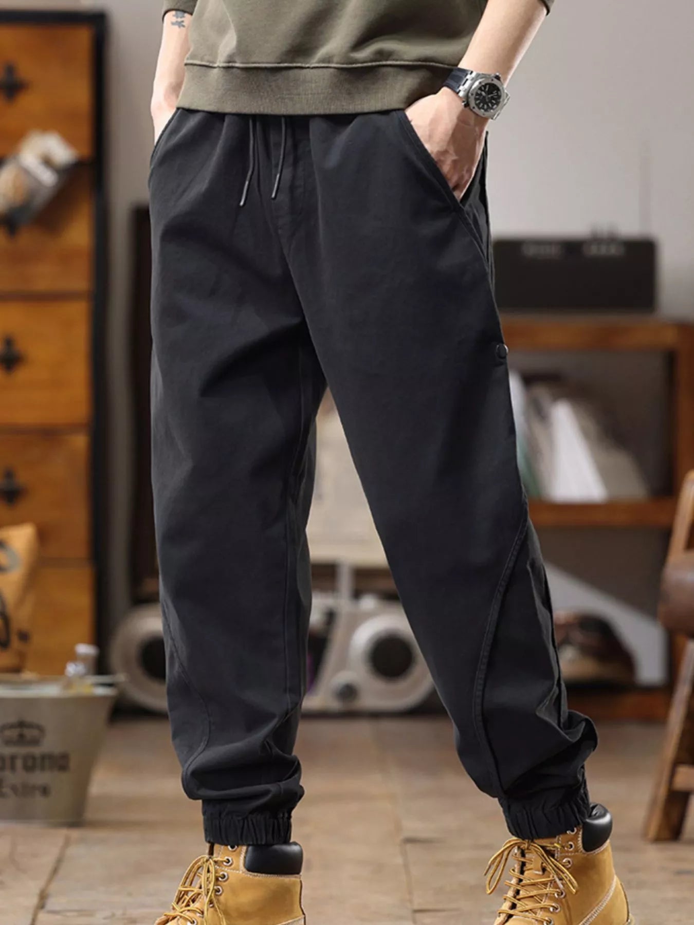 Men's Drawstring Jogger Plus Size
