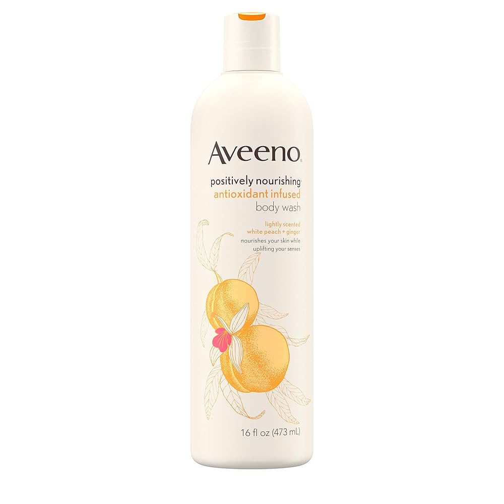 Aveeno Positively Nourishing Anti-oxidant Body Wash White Peach + 
Ginger, 16 oz