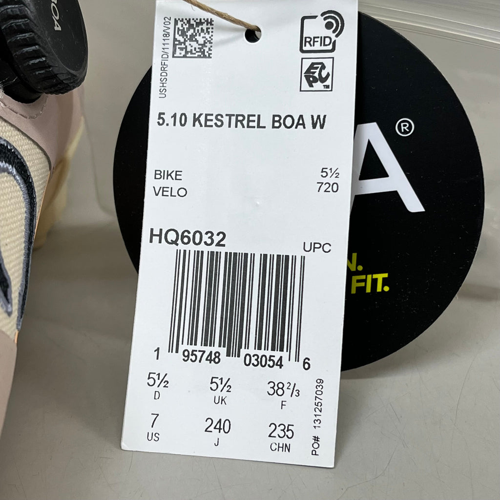 ADIDAS Five Ten Kestrel BOA Mountain Biking Shoes Women's Sz 7 Tan HQ6032