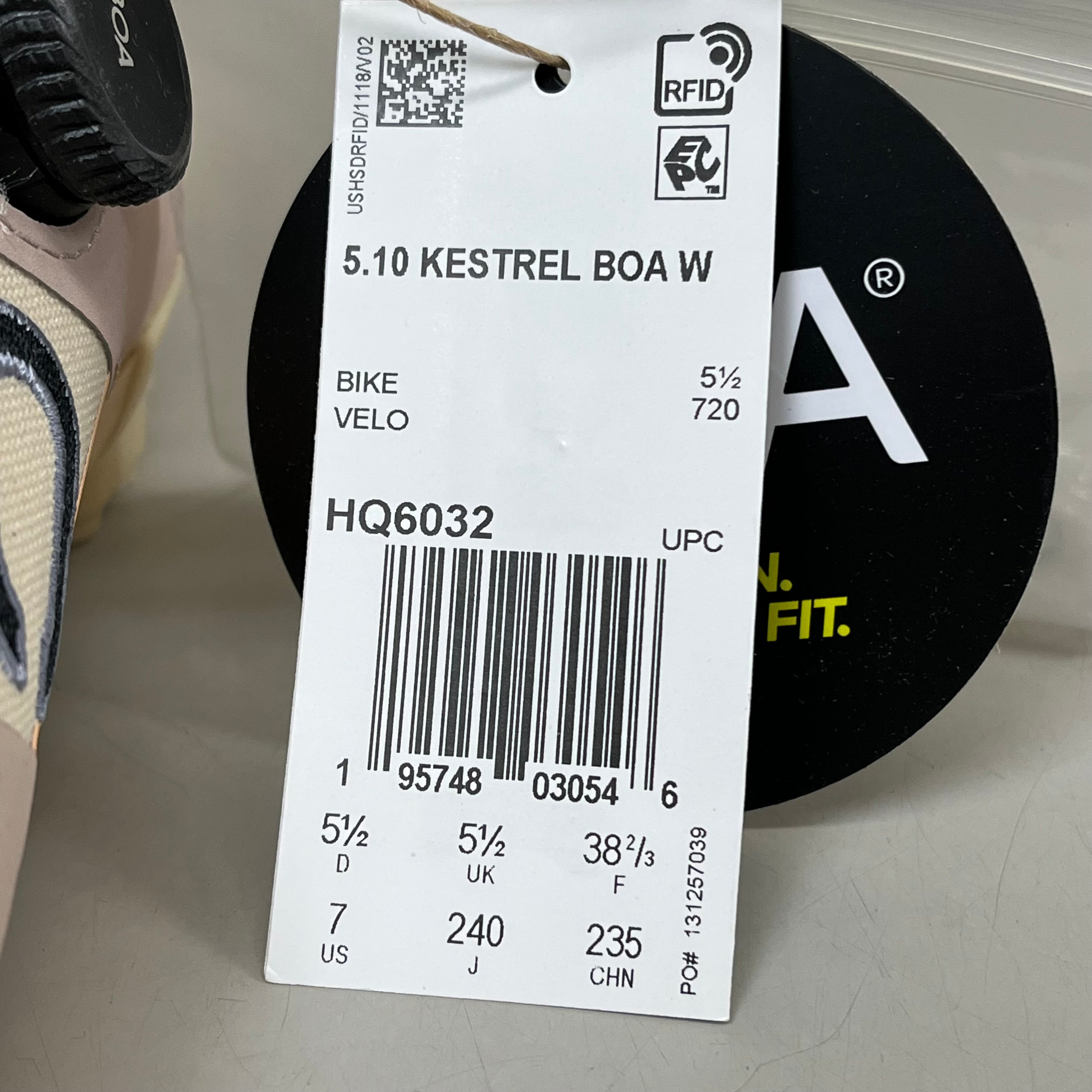 ADIDAS Five Ten Kestrel BOA Mountain Biking Shoes Women's Sz 7 Tan HQ6032