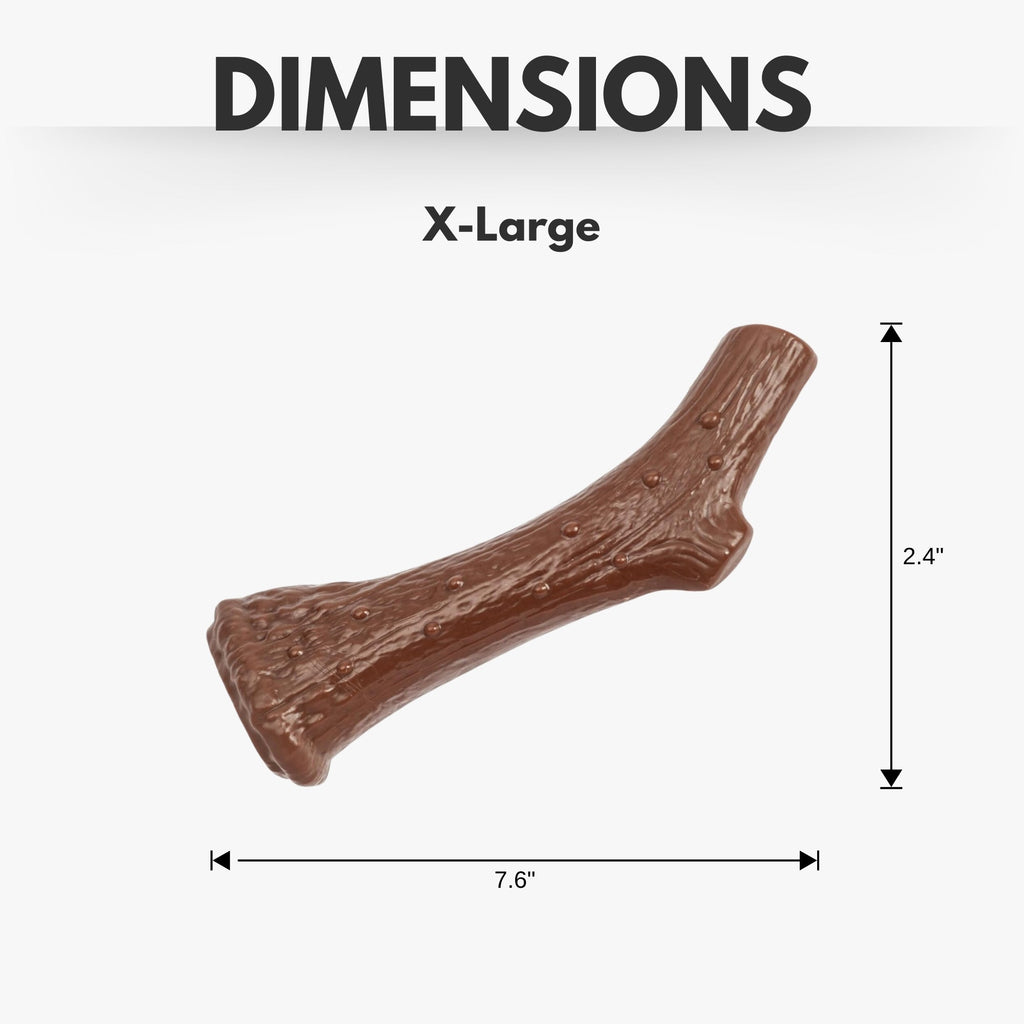 Country Living Nylon Antler Dog Chew Toy – with Natural Chicken Flavor