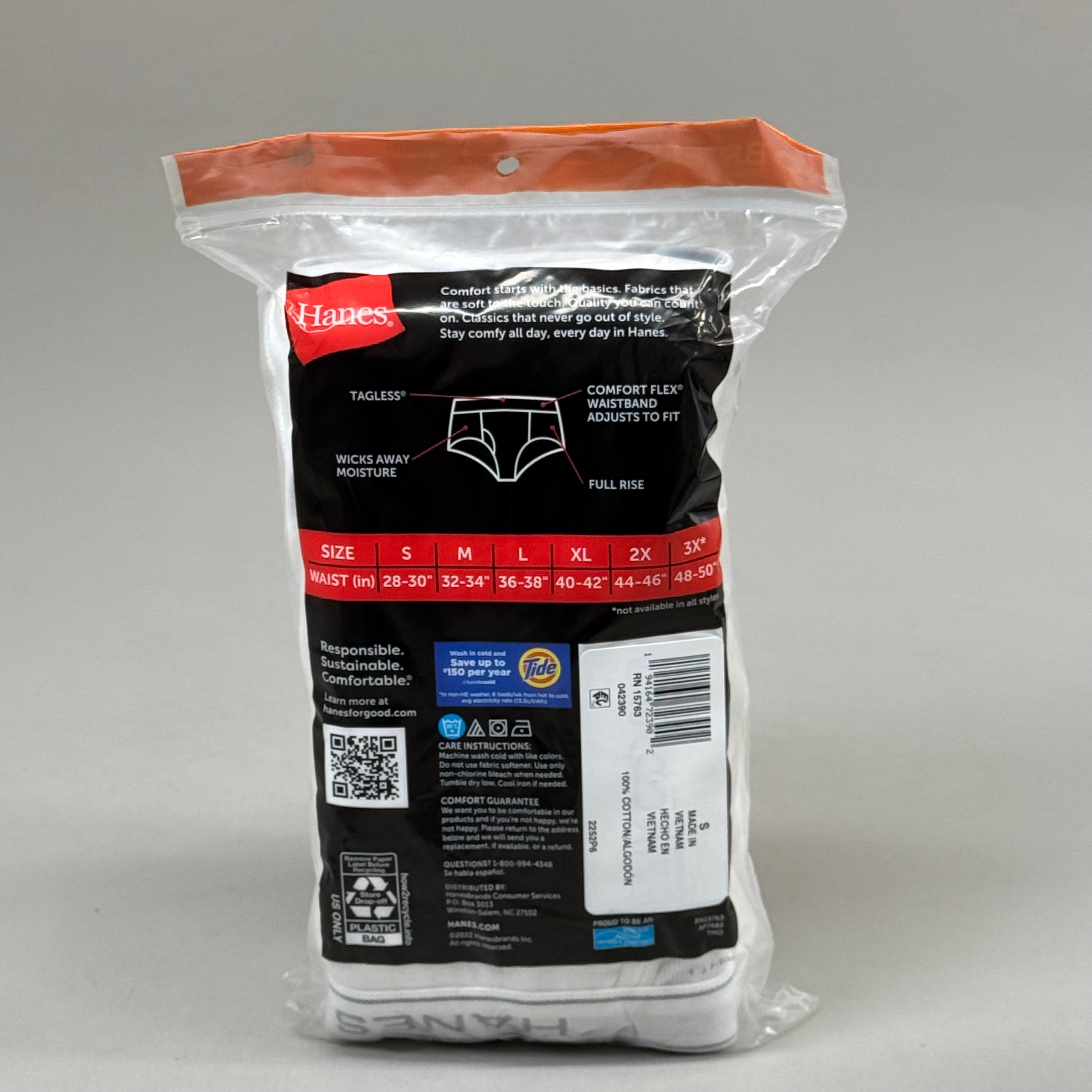 HANES (6 PACK!) Men's Cool Comfort Boxer Briefs Sz S 28-30" White 2252P6