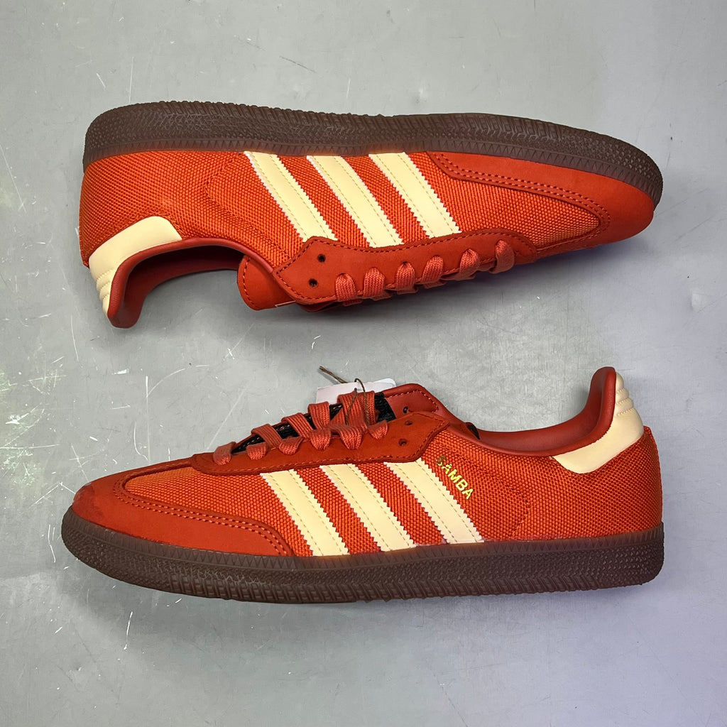 ZA@ ADIDAS Samba OG Soccer Inspired Sneaker Men's Sz 8.5 Collegiate Orange ID1453
