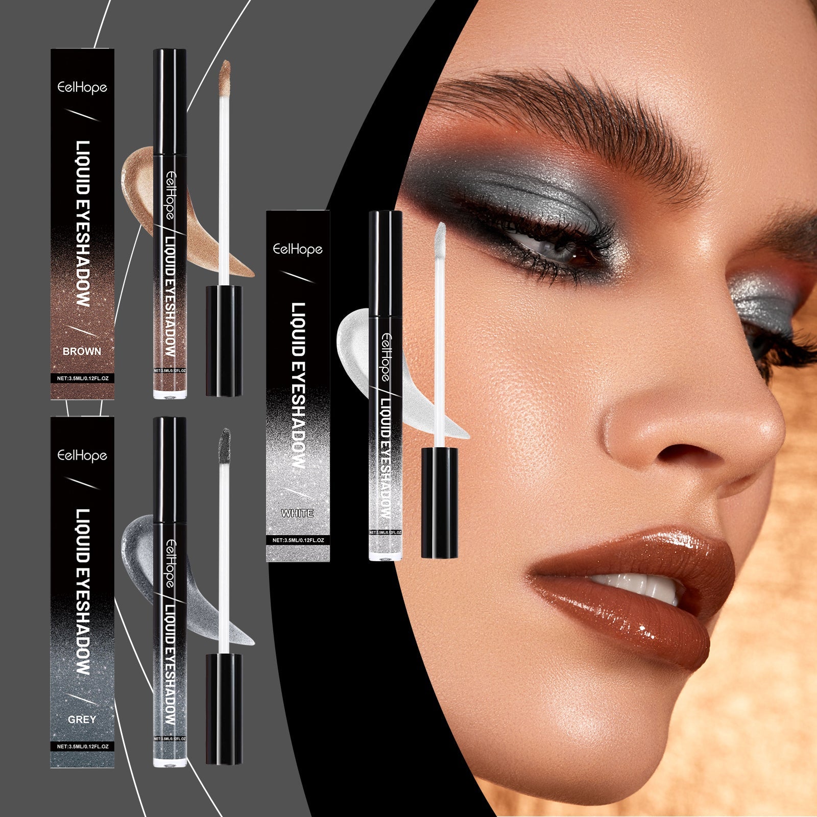 Glitter Eyeshadow Natural Color Top Up Everyday Makeup Easy Color Eye Shadow Lasting Shine