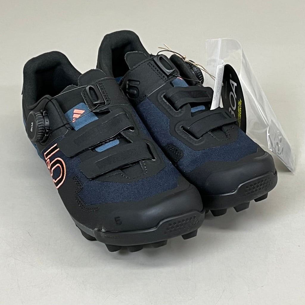 ADIDAS Five Ten Kestrel BOA Mountain Biking Shoes Womens Sz 7 Black/Blue HQ6031