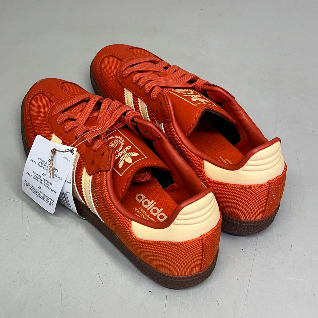 ZA@ ADIDAS Samba OG Soccer Inspired Sneaker Men's Sz 7.5 Collegiate Orange ID1453