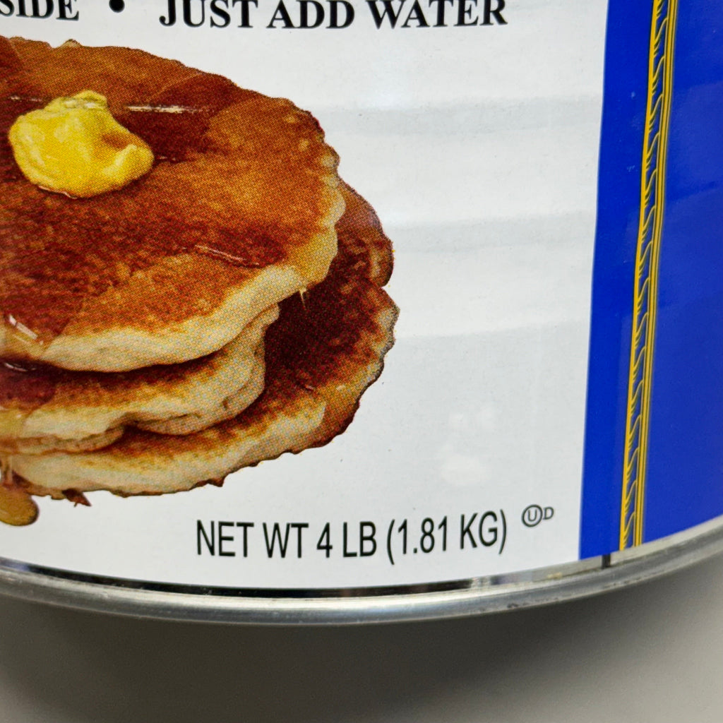 MOUNTAIN MAID (6 Pack) Buttermilk Pancake & Waffle Mix 4Lb in Can BB 07/24/27