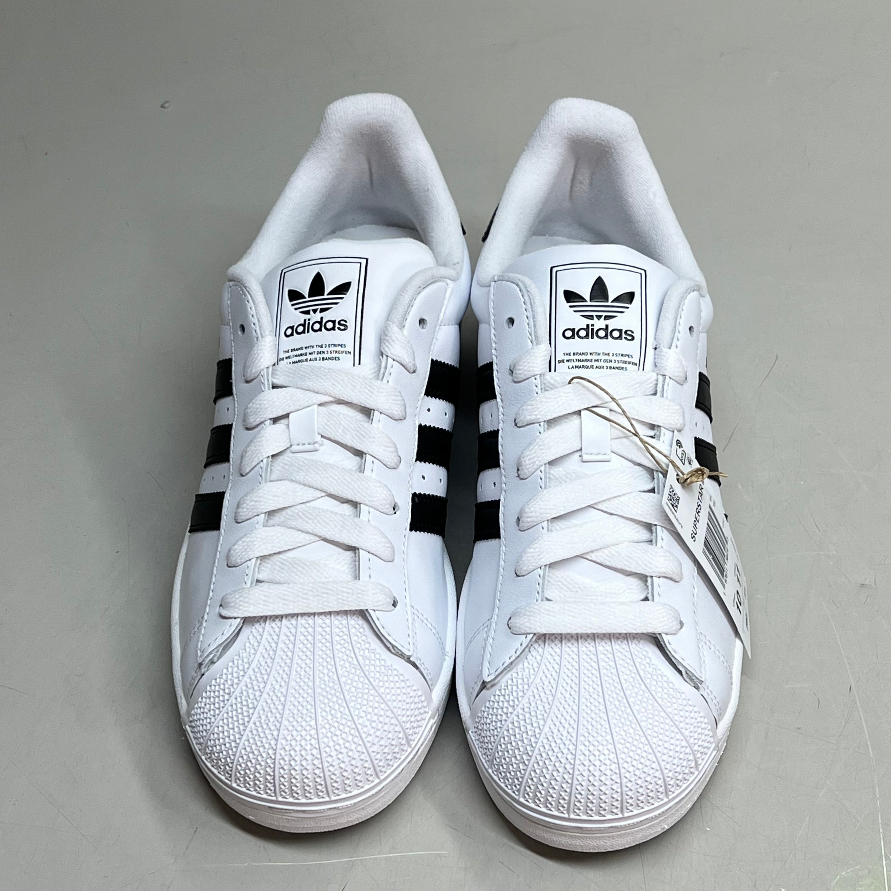 ADIDAS Superstar II Lowtop Sneakers Men's Sz 10 Women's Sz 11 White/Black IH8659