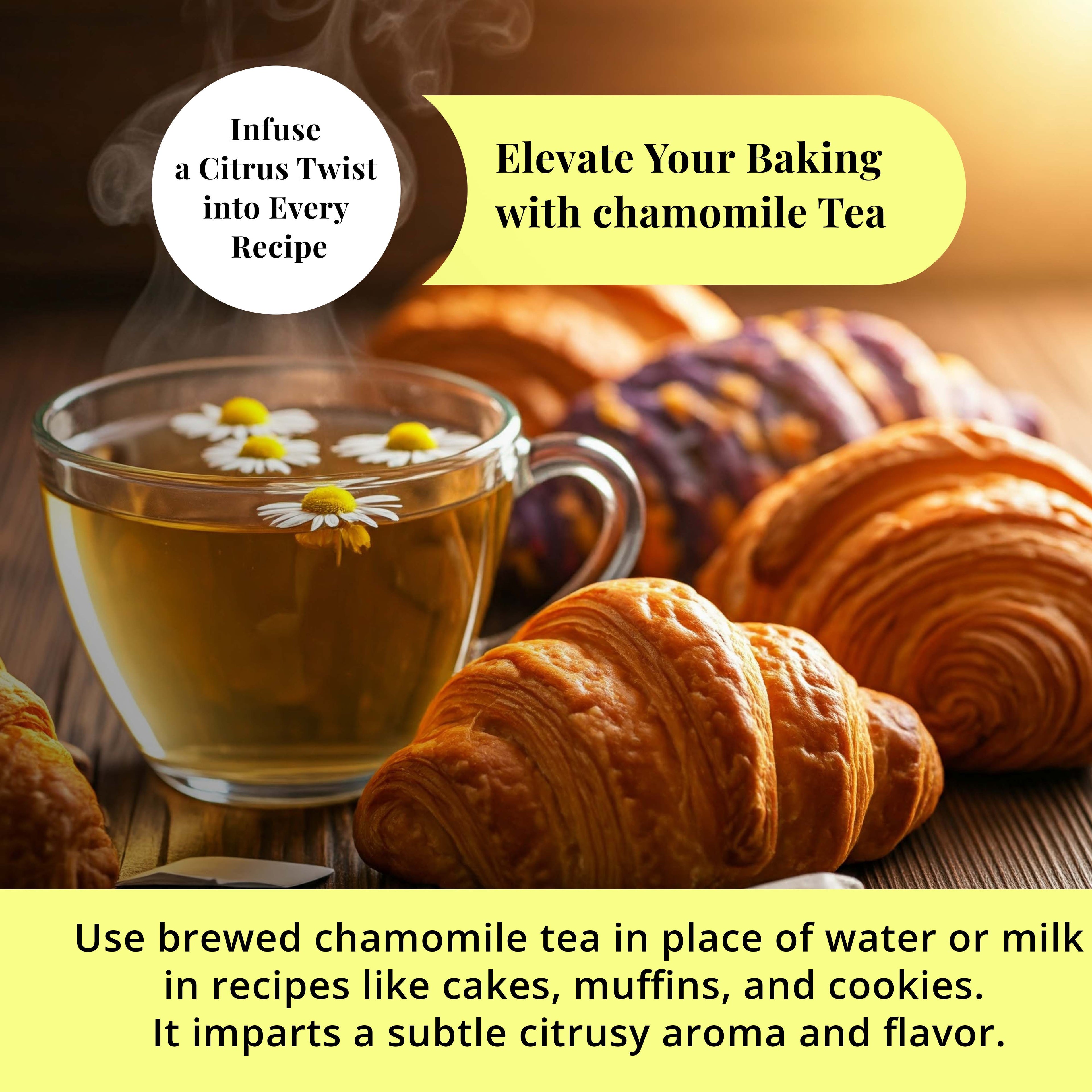 Akshit 75 Chamomile Tea Bags, 100%Pure Natural Chamomile Flowers, Calm Sleep Tea, Caffeine Free, Relaxing Tea, Non-GMO.