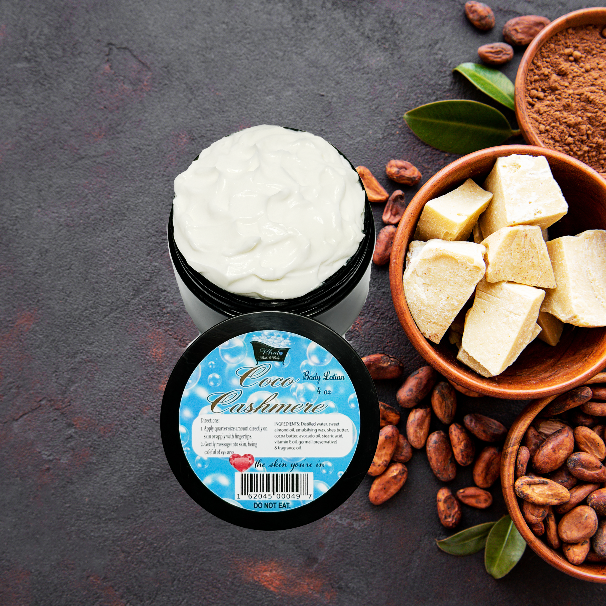 Coco Cashmere Organic Moisturizing Body Lotion Cocoa Butter Cashmere Type | 5 oz