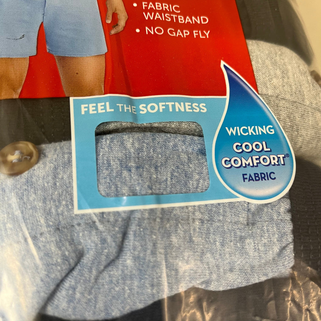 HANES (6 PACK!) Men's Boxer Sz XL 40-42" Black/Blue/Grey MKCB06