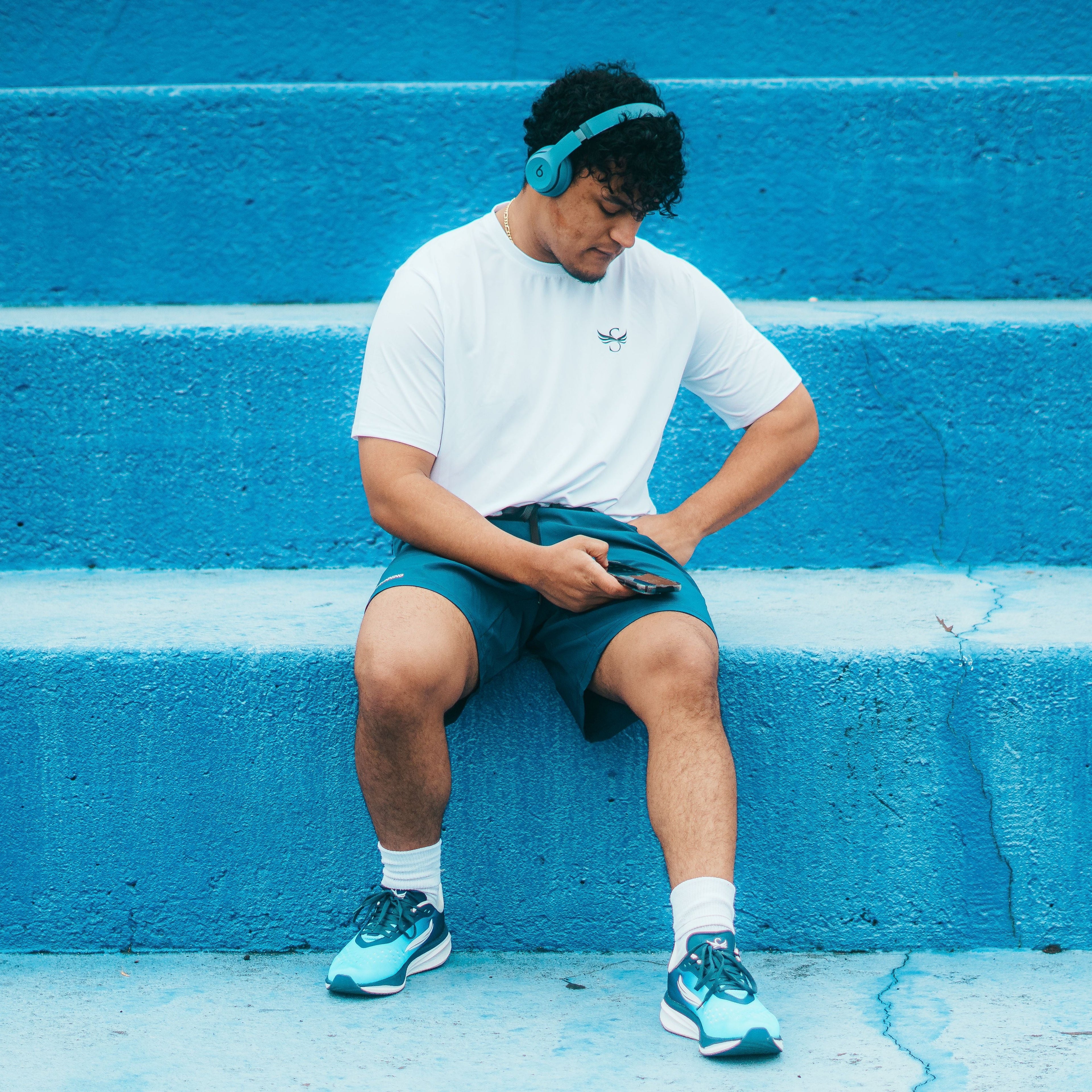 APUS Blue Men Running Shoe