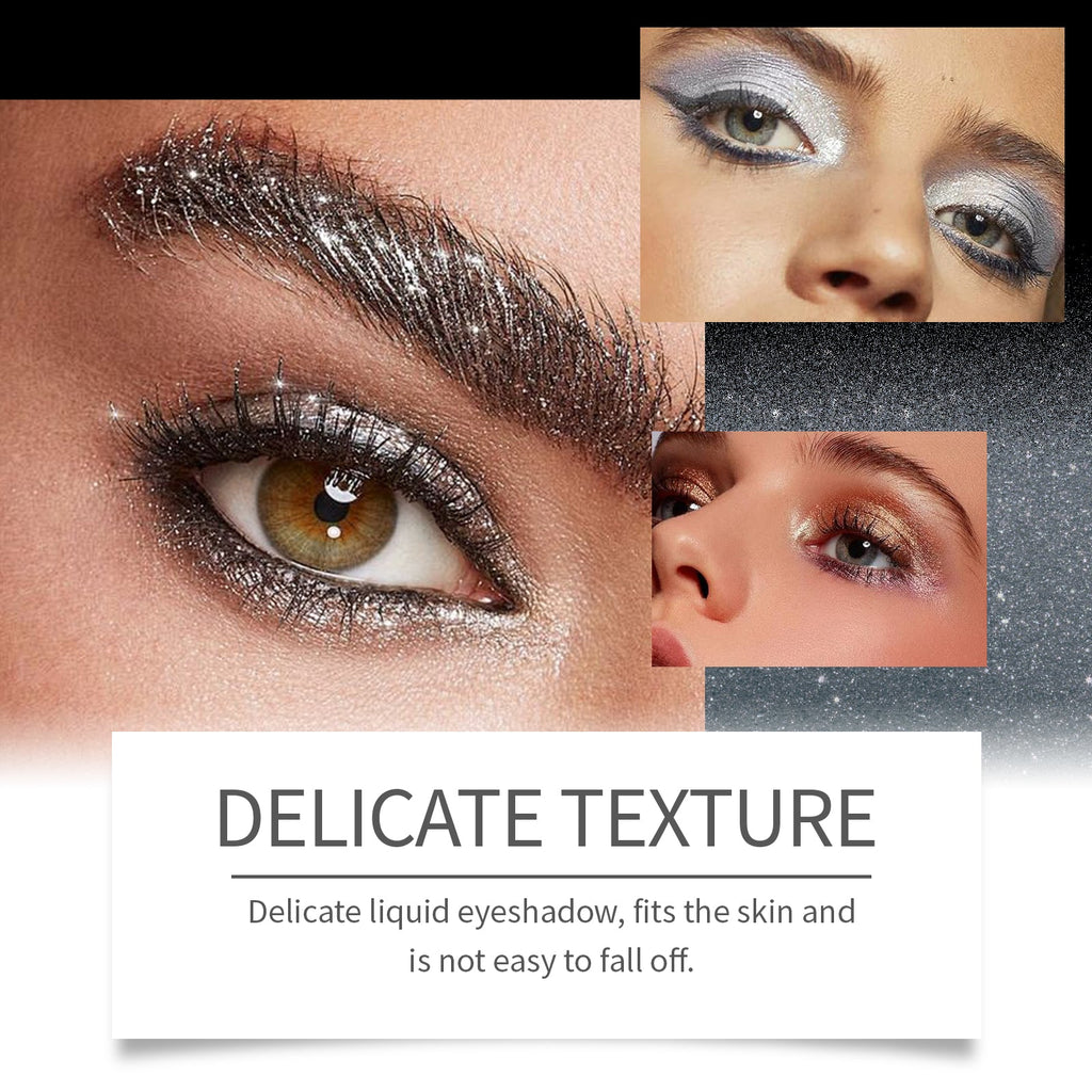 Glitter Eyeshadow Natural Color Top Up Everyday Makeup Easy Color Eye Shadow Lasting Shine