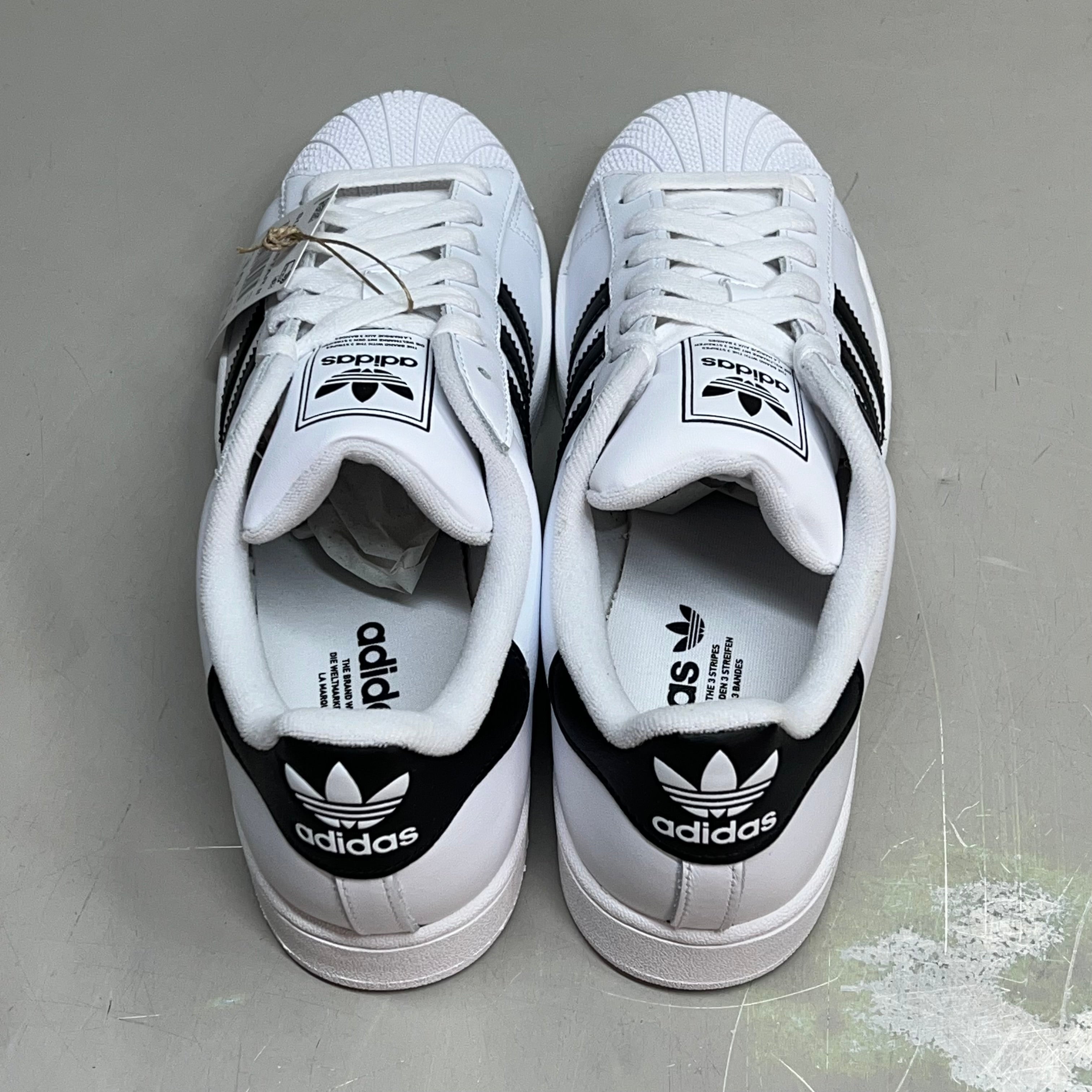 ADIDAS Superstar II Lowtop Sneakers Men's Sz 10 Women's Sz 11 White/Black IH8659