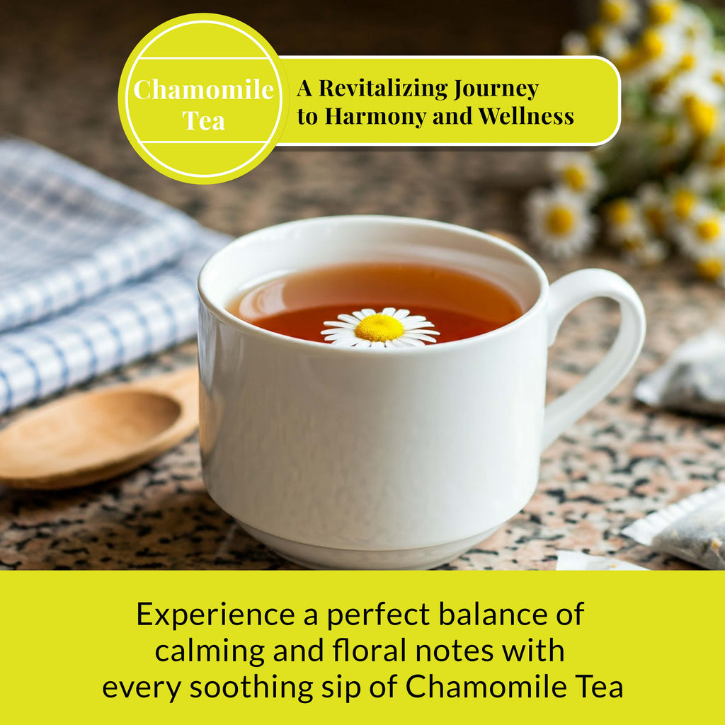 Akshit 75 Chamomile Tea Bags, 100%Pure Natural Chamomile Flowers, Calm Sleep Tea, Caffeine Free, Relaxing Tea, Non-GMO.