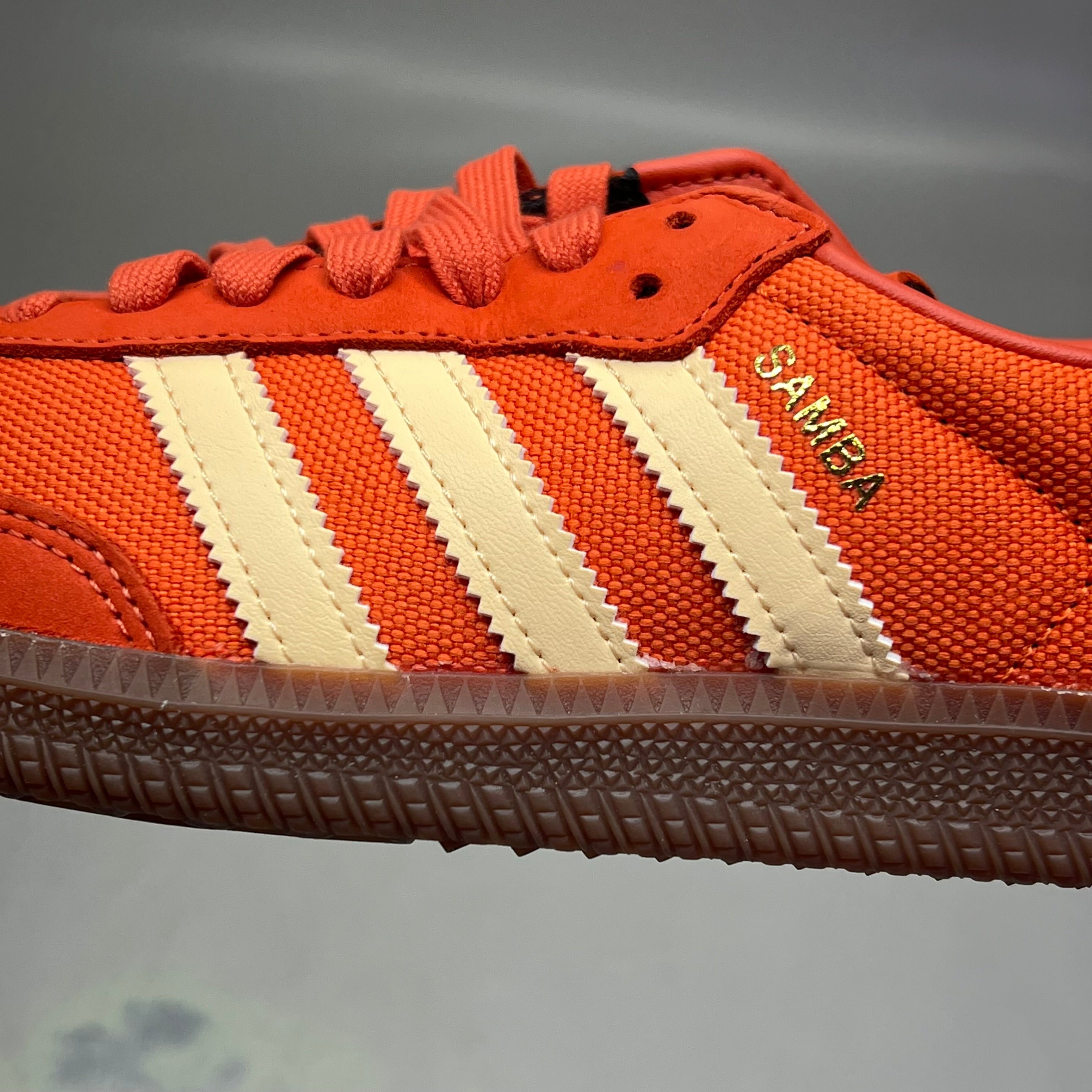 ZA@ ADIDAS Samba OG Soccer Inspired Sneaker Men's Sz 7.5 Collegiate Orange ID1453