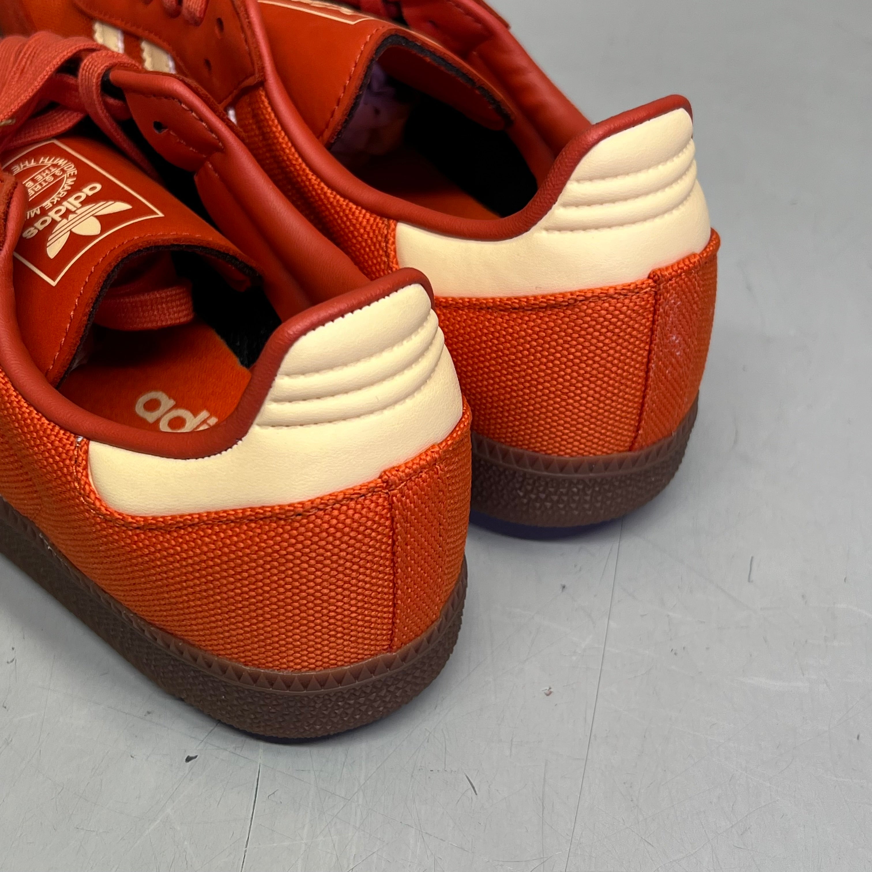 ZA@ ADIDAS Samba OG Soccer Inspired Sneaker Men's Sz 8.5 Collegiate Orange ID1453