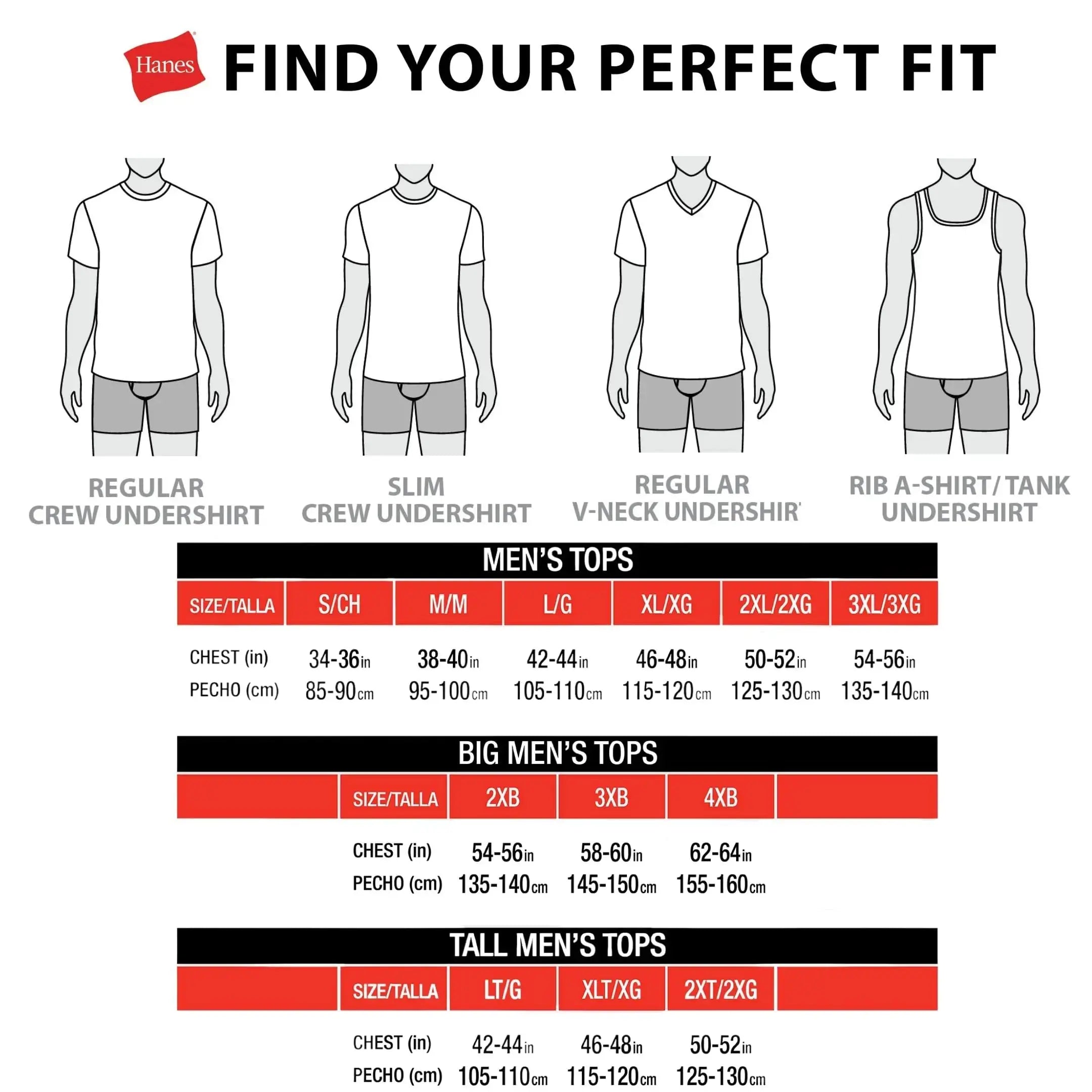 Hanes Men's Pocket Undershirt Pack – Cotton Crew Neck Moisture-Wicking Tee (6-Pack, XX-Large)