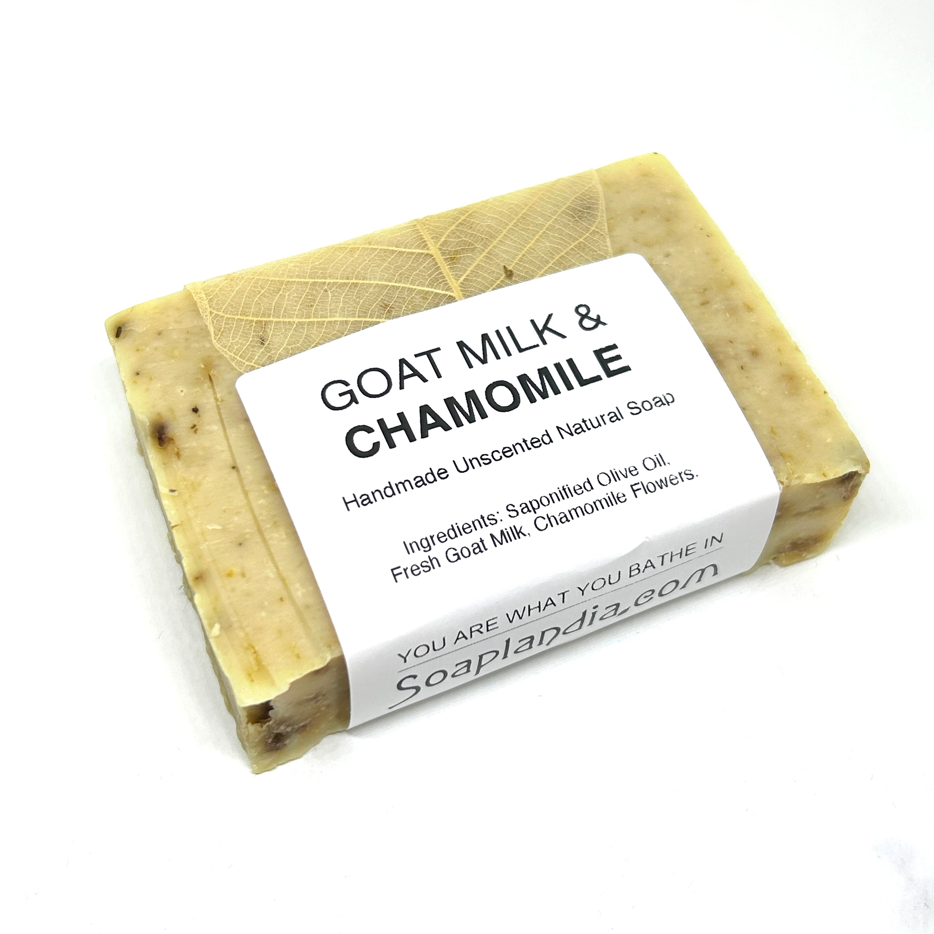 Goat Milk & Olive Oil Bar Soap with Chamomile, Unscented