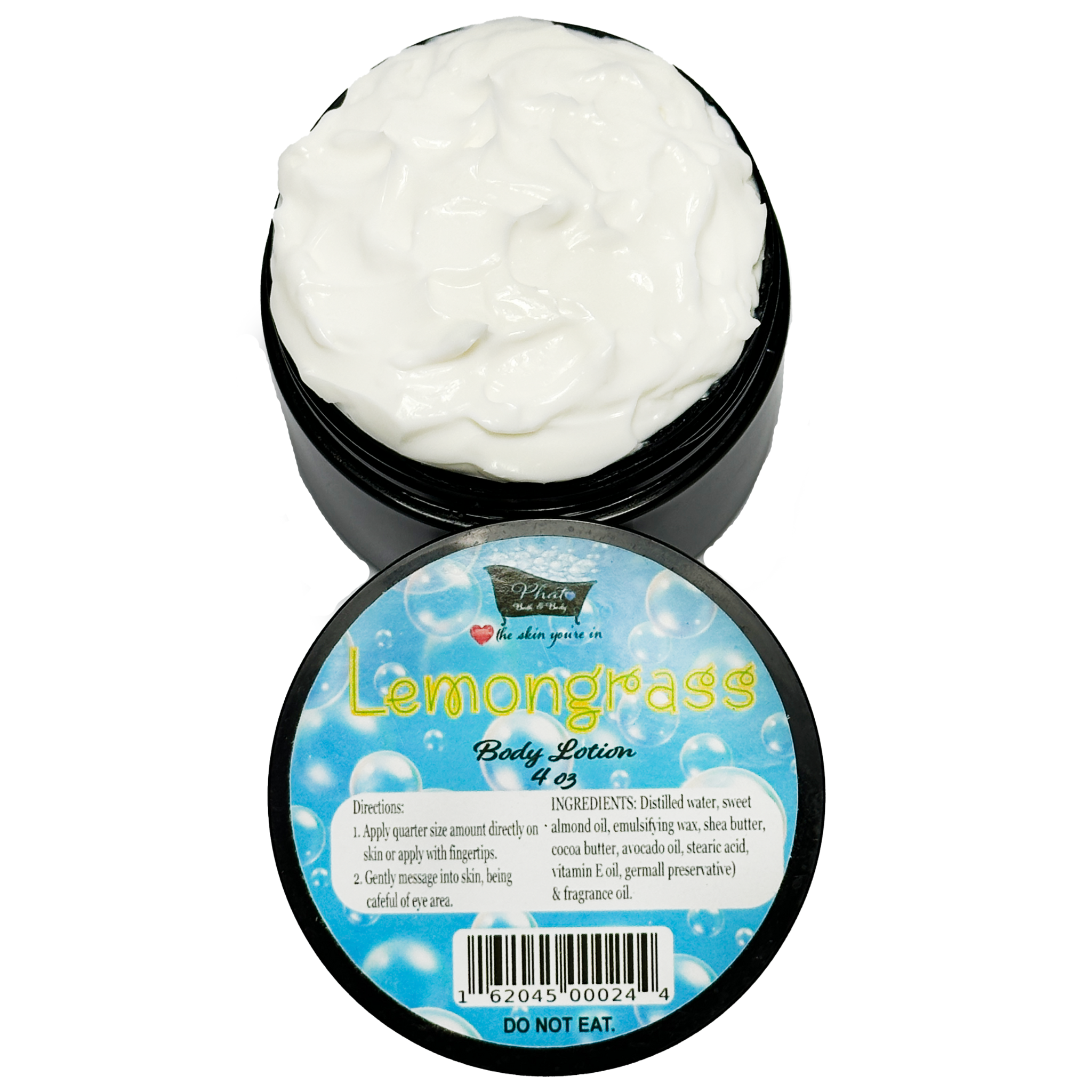 Lemongrass Organic Moisturizing Body Lotion with Shea & Cocoa Butter | 5 oz