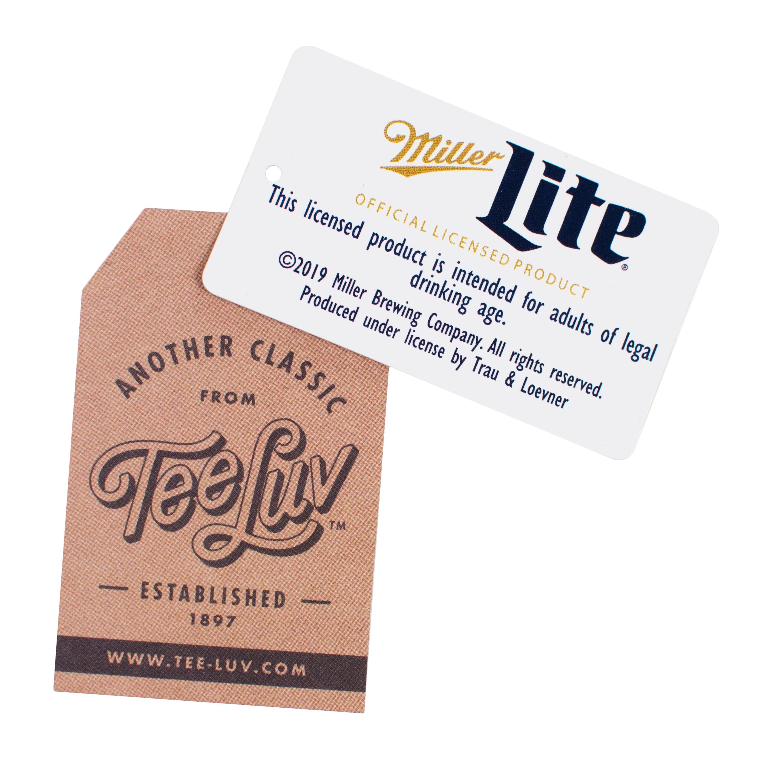 Miller Lite Front/Back/Sleeve Print Long Sleeve T-Shirt - Navy Blue