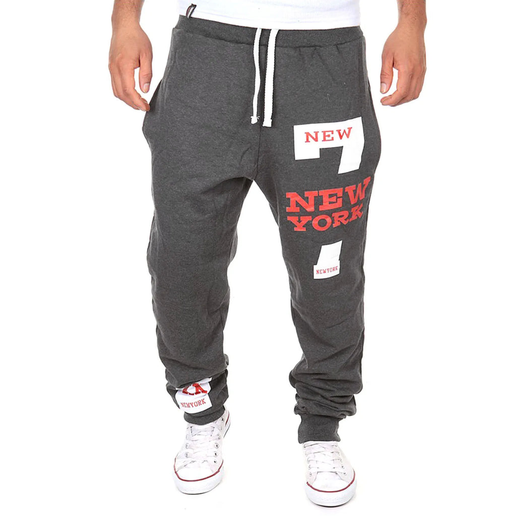 Men's Active Sweatpants Drawstring Elastic Waist
