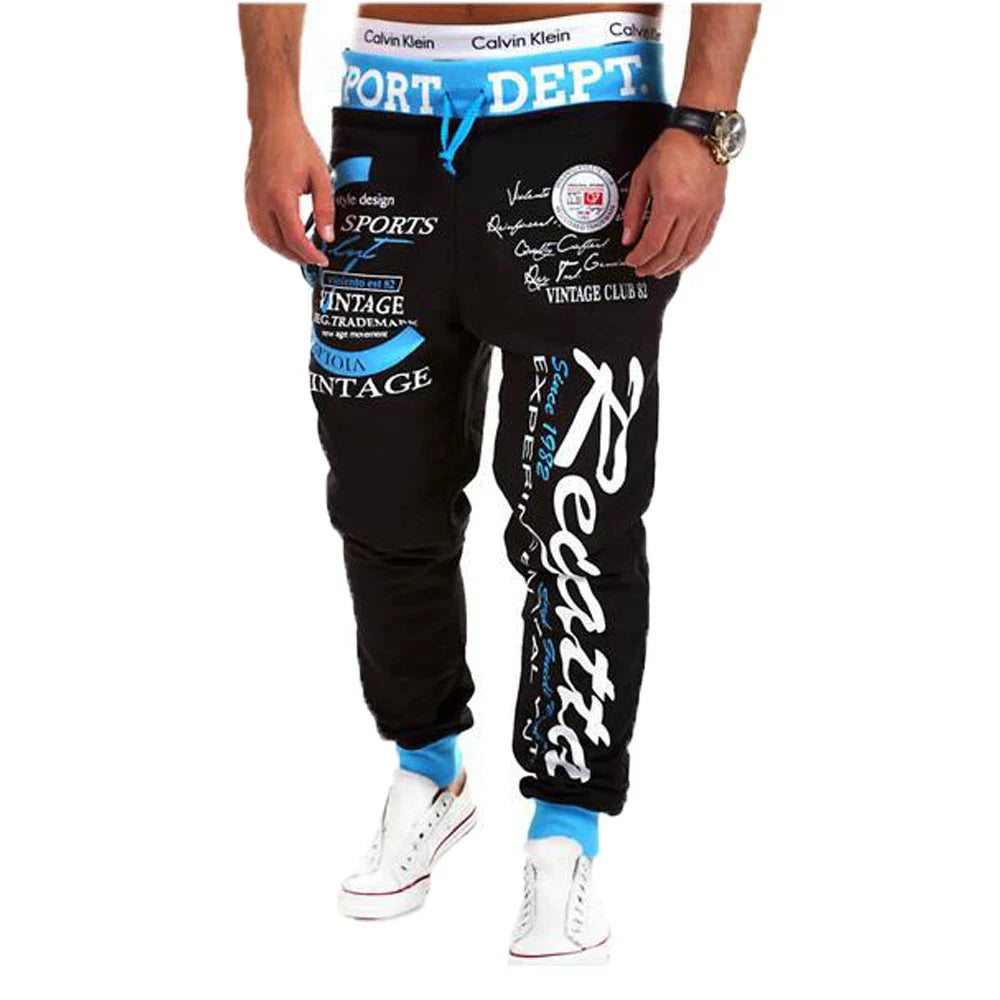 Men's Active Sweatpants Drawstring Elastic Waist