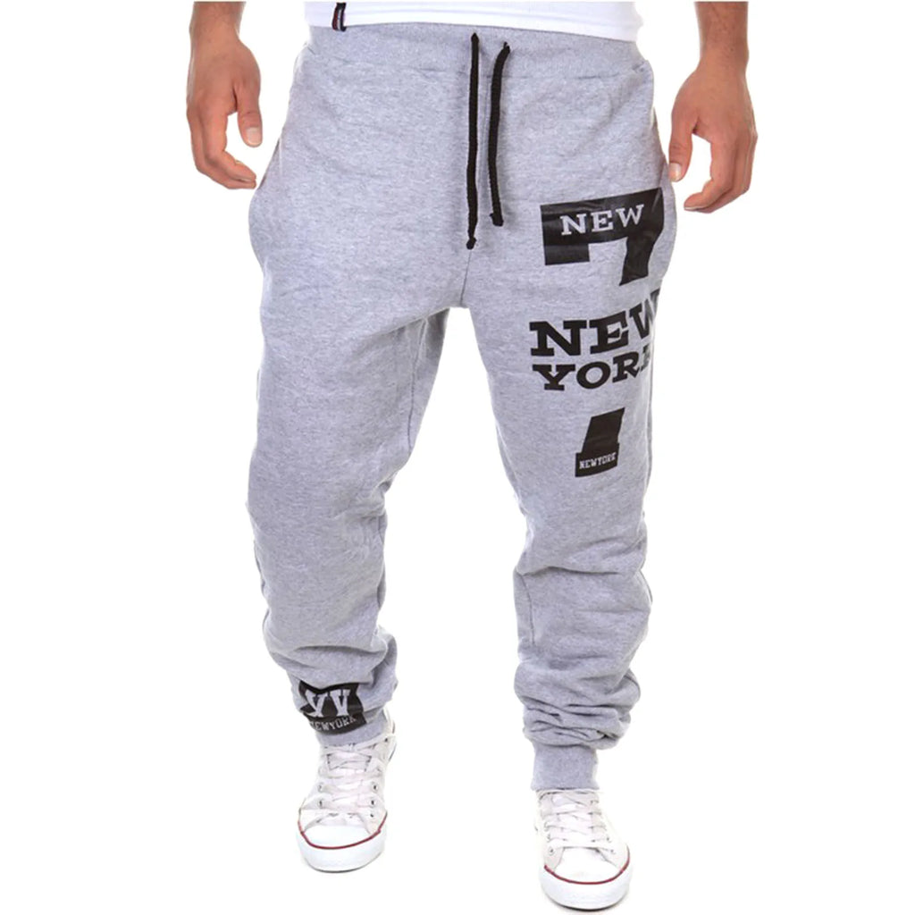 Men's Active Sweatpants Drawstring Elastic Waist