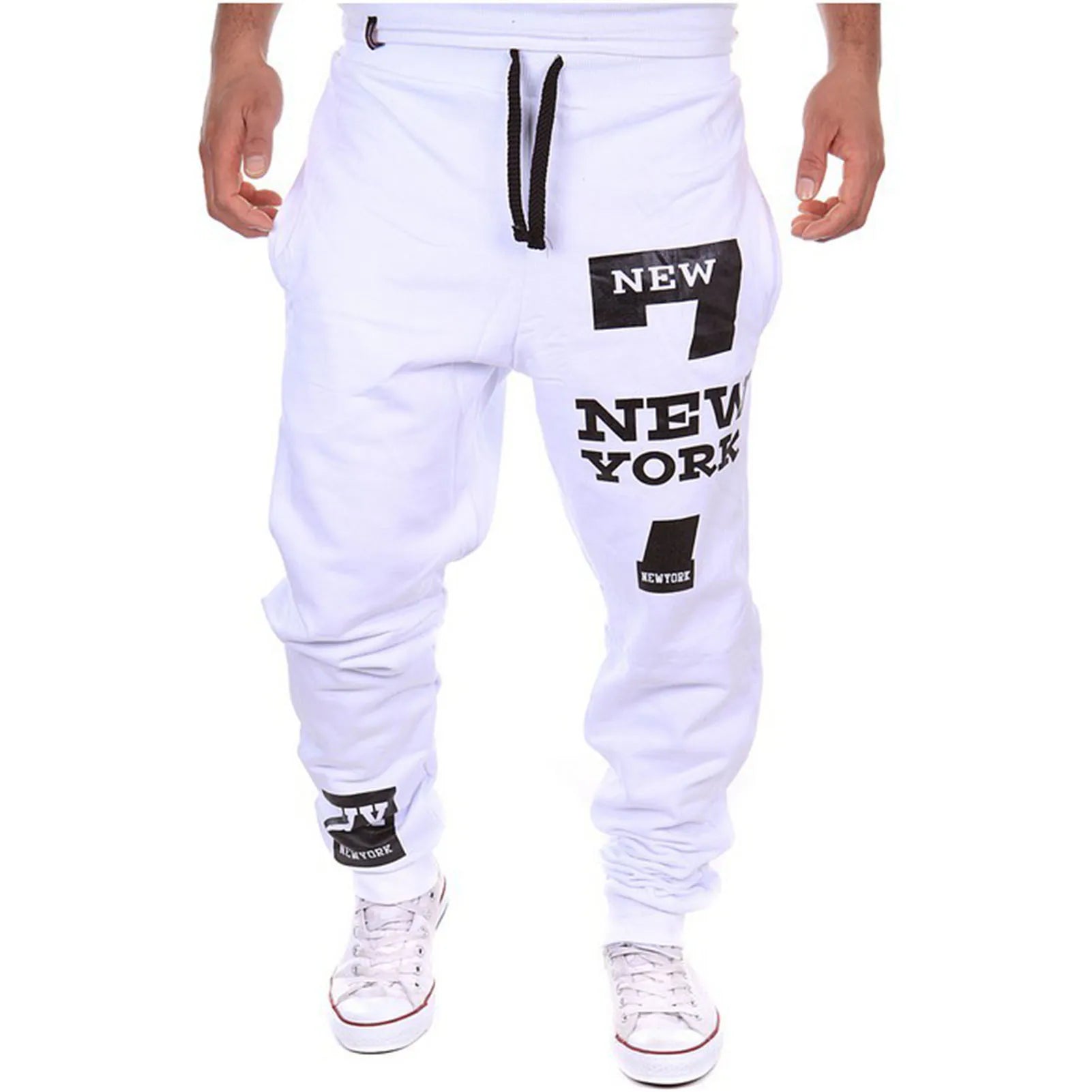 Men's Active Sweatpants Drawstring Elastic Waist