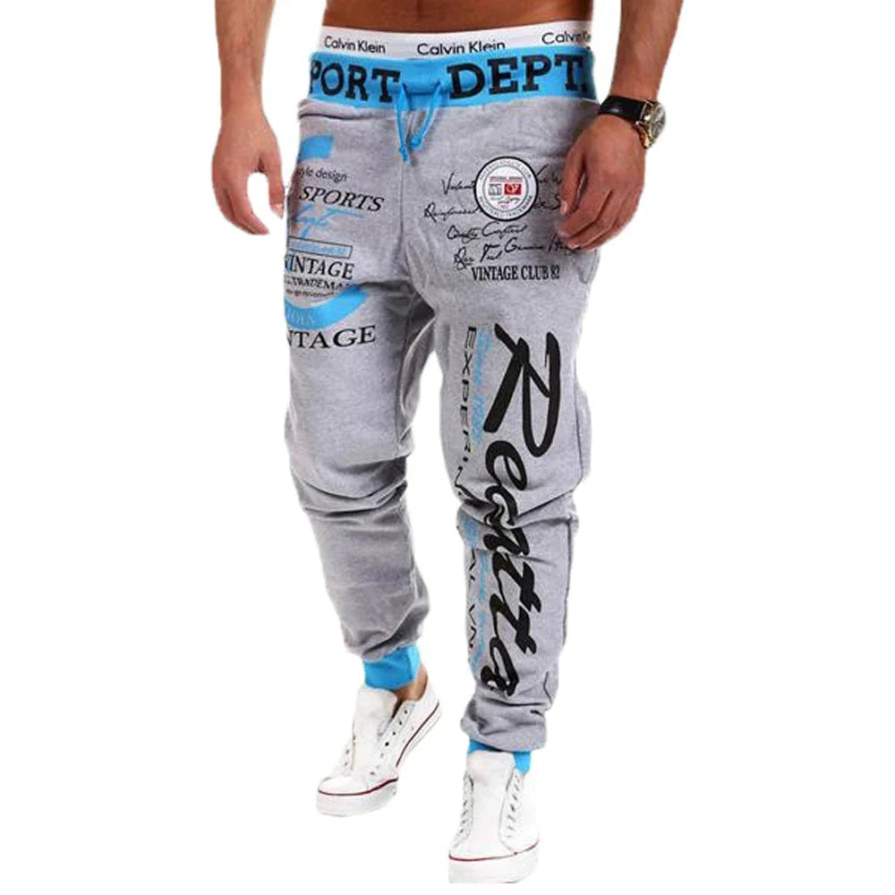 Men's Active Sweatpants Drawstring Elastic Waist